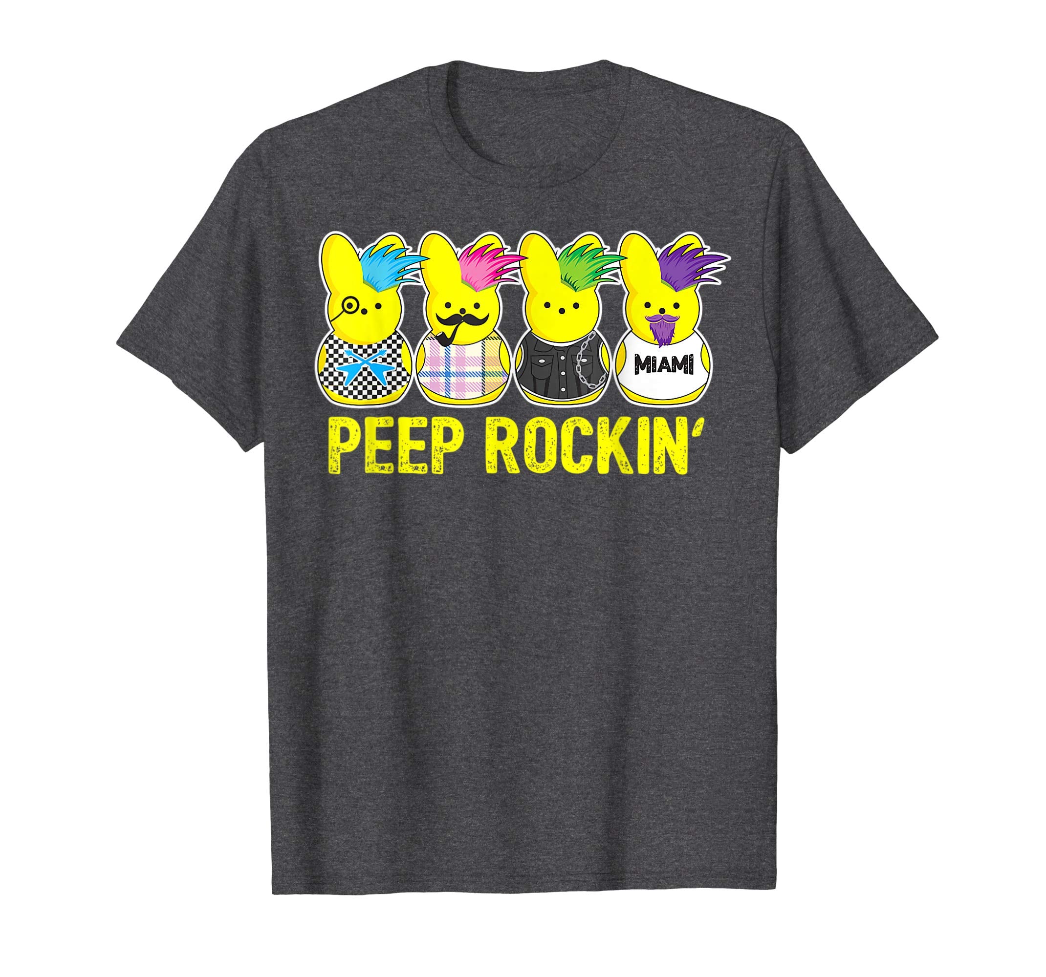 Peep Rockin Peeps shirt Easter Gift Egg Hunt Tshirt Miami