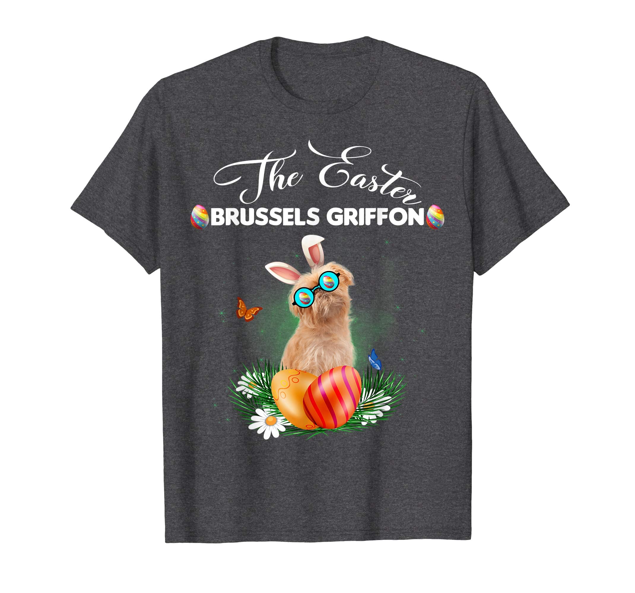 Brussels Griffon Bunny Easter Day Dog Gifts T-Shirt