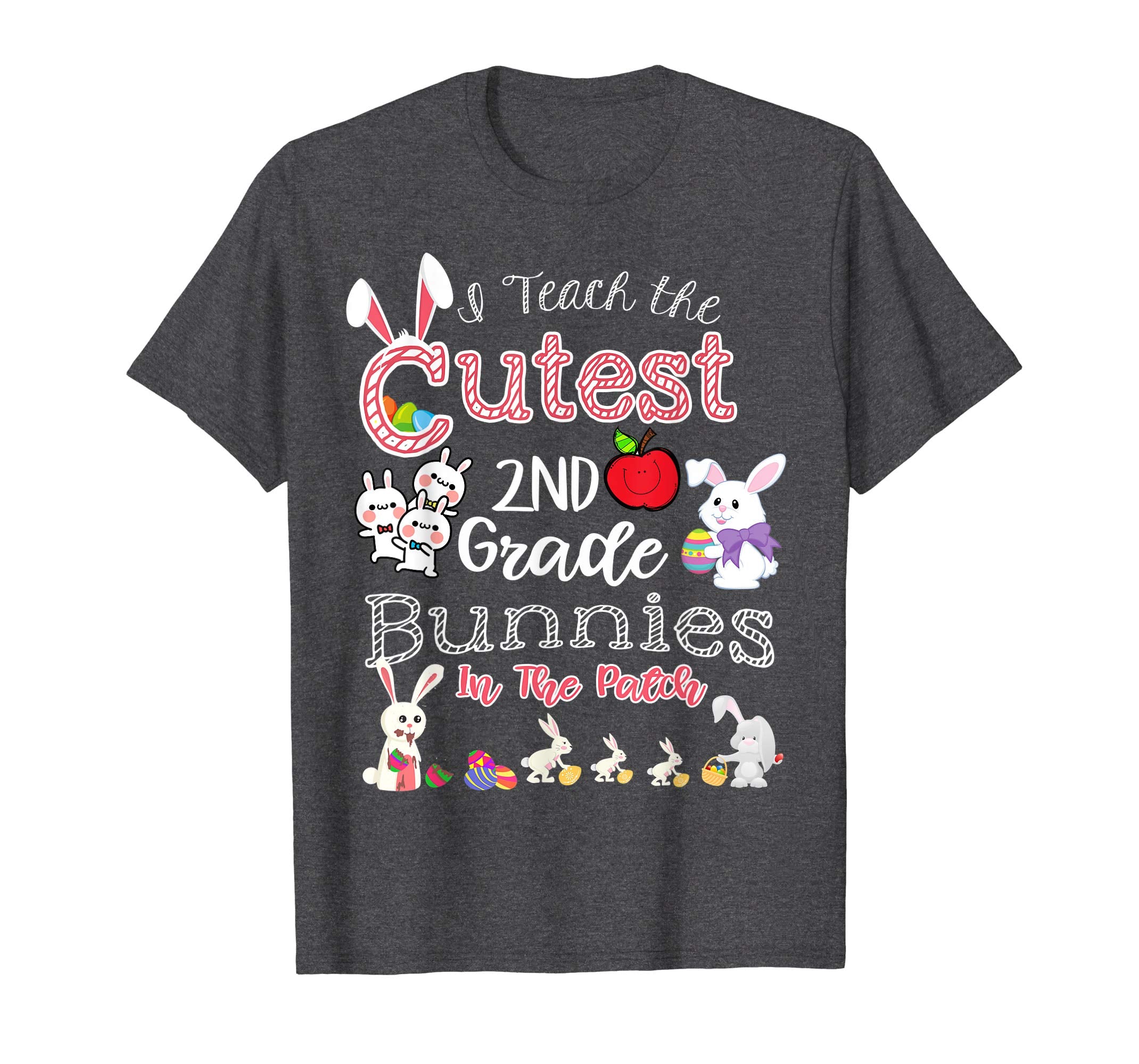 Cute Easter 2nd Grade Teacher T Shirt - Cutest Bunnies