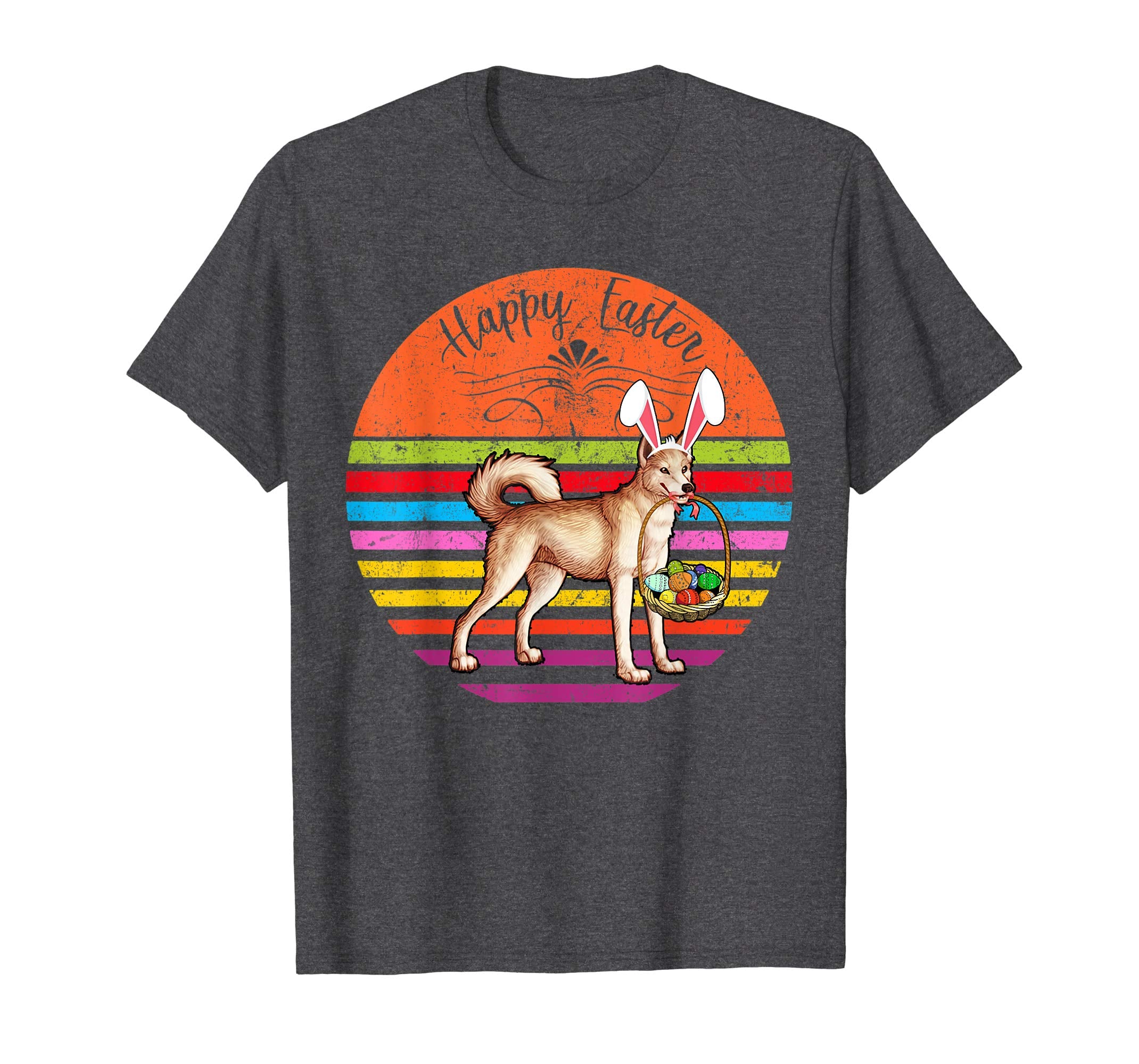 Vintage Canaan Dog Easter Eggs Basket T Shirt