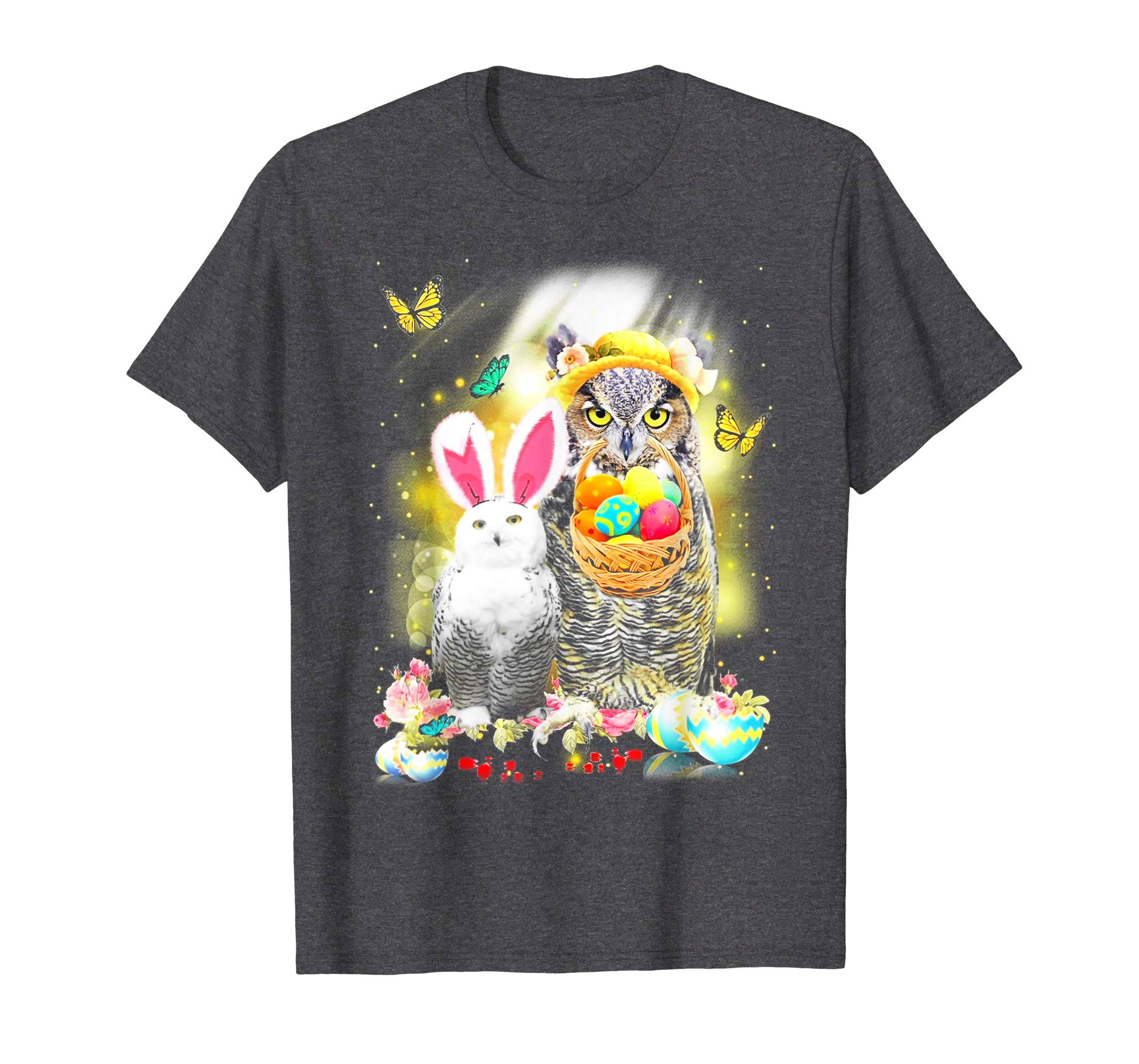 Owl Rabbit Peeps Eggs Funny Easter Lover Gift Tee Shirt