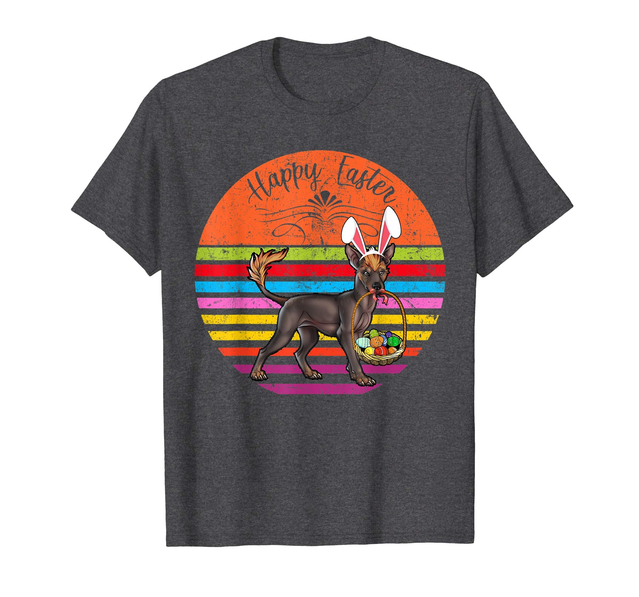 Vintage Peruvian Hairless Dog Easter Eggs Basket T Shirt