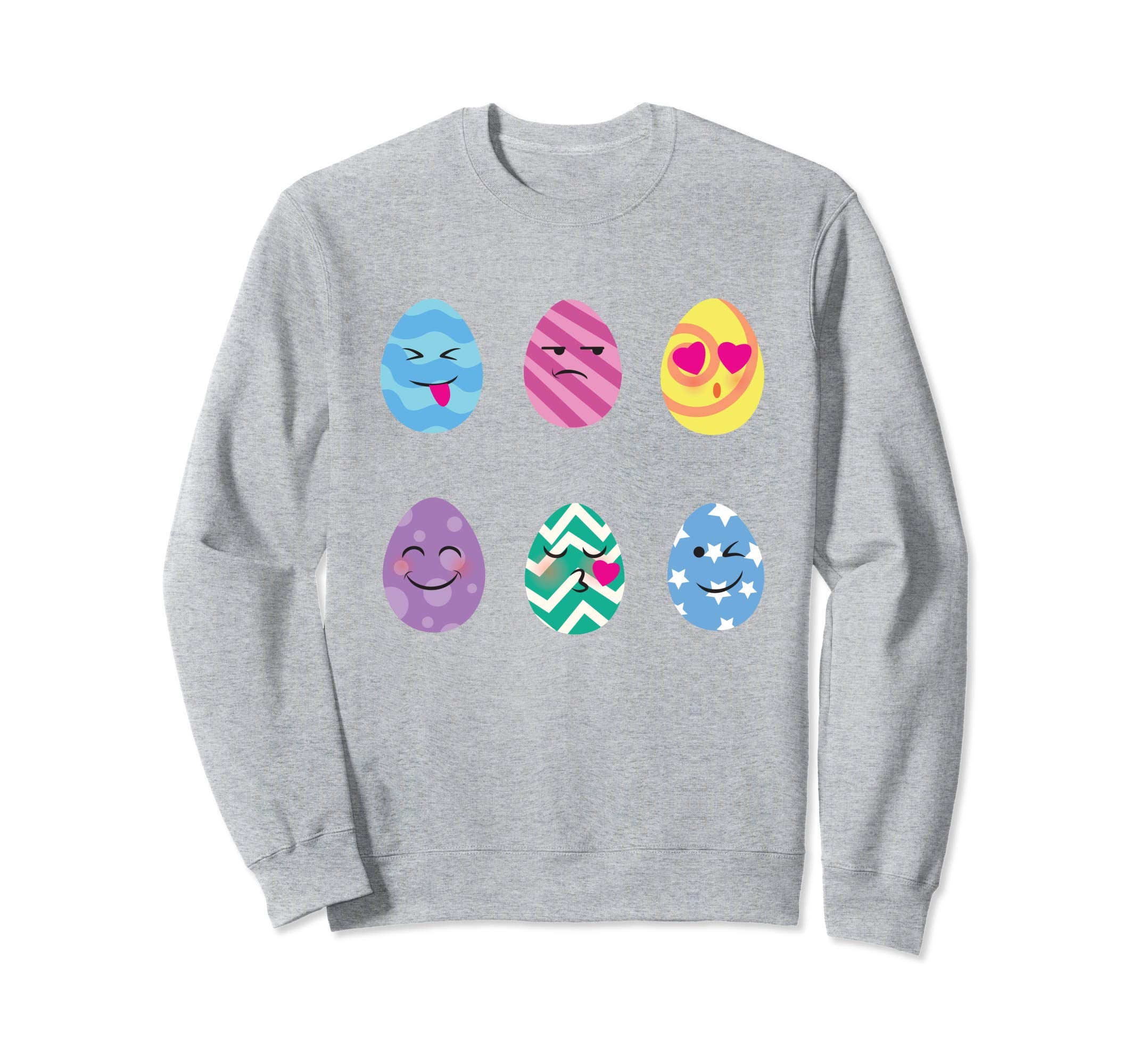 Funny Easter Egg Emoticons Sweatshirt Easter Egg Hunt