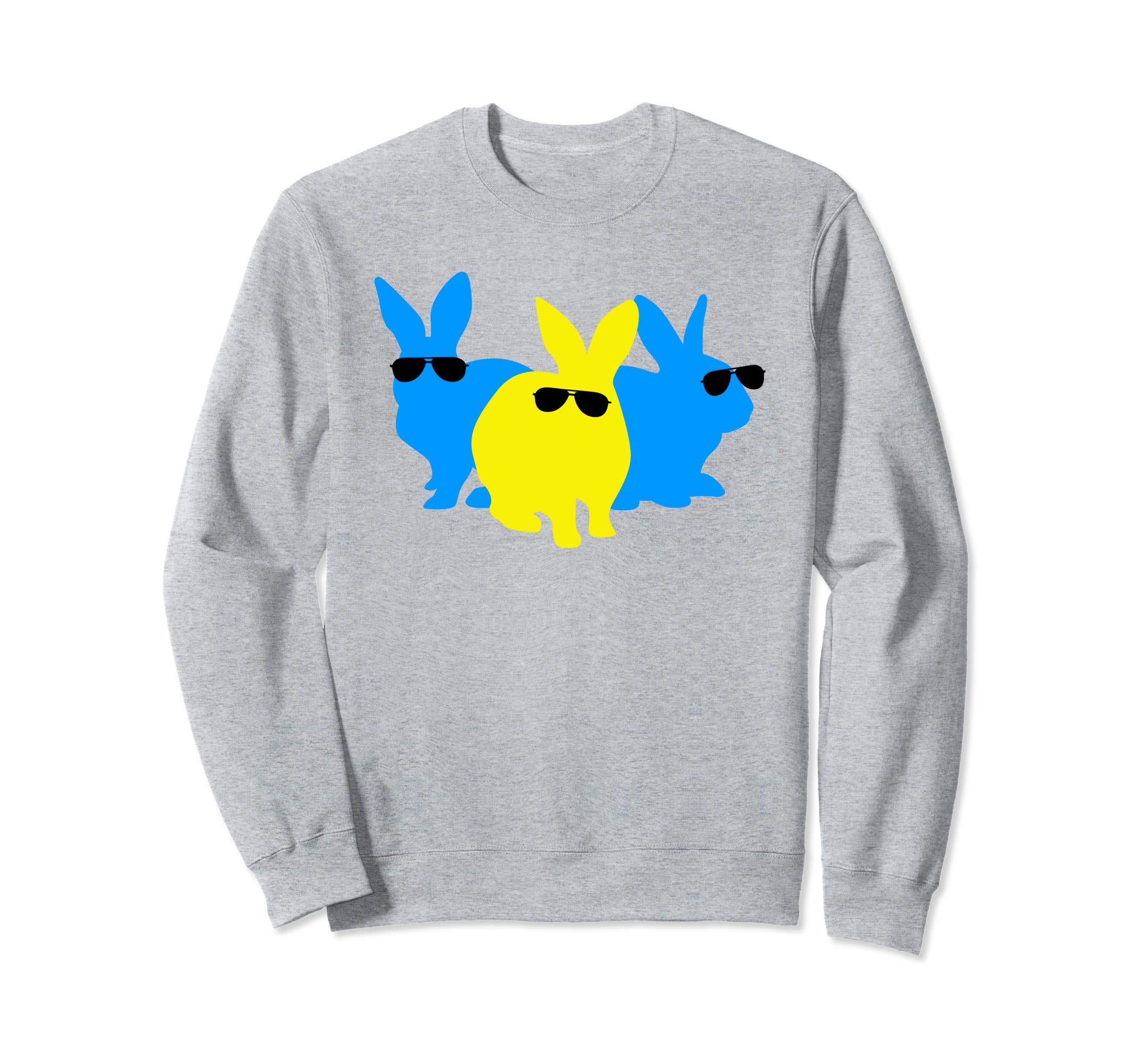 Cute Trio Easter Bunnies In Shades Sweatshirt Easter Egg