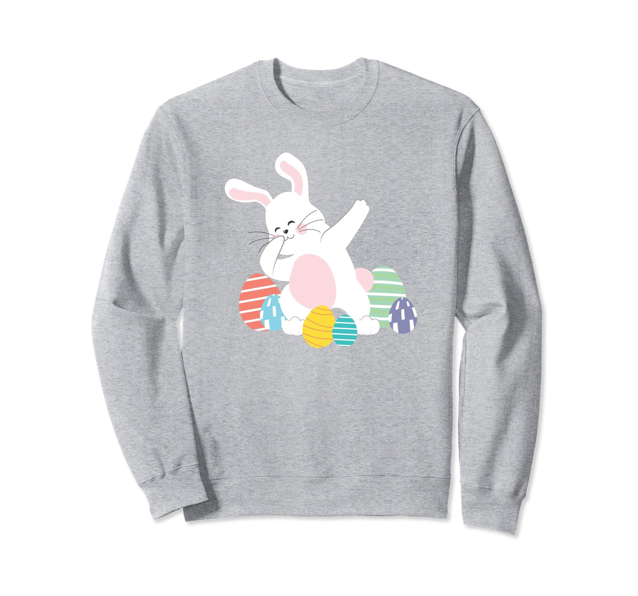 Dabbing Easter Bunny Sweatshirt Colorful Easter Egg
