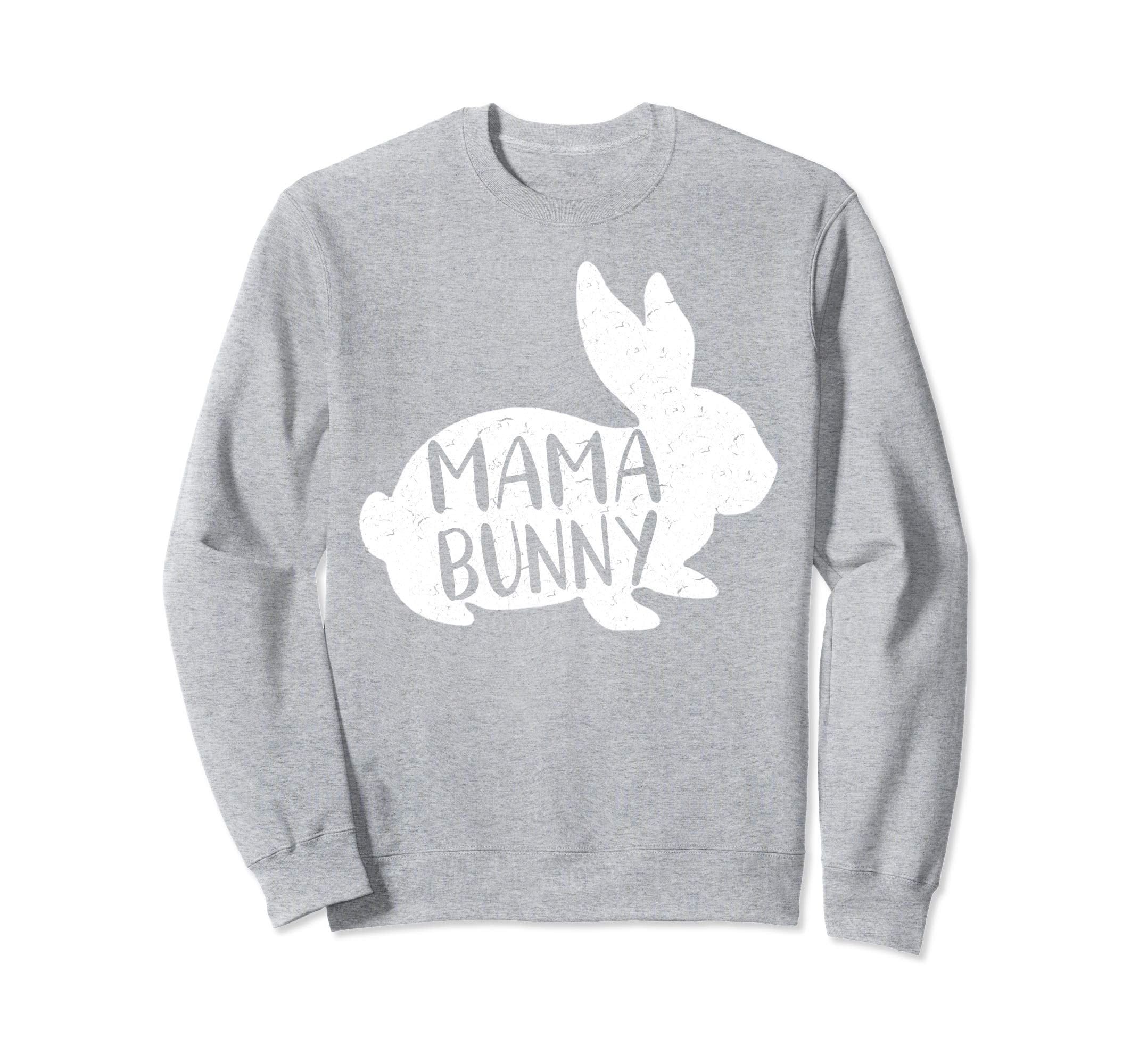 Mama Bunny Sweatshirt Cute Matching Couple Easter Shirt