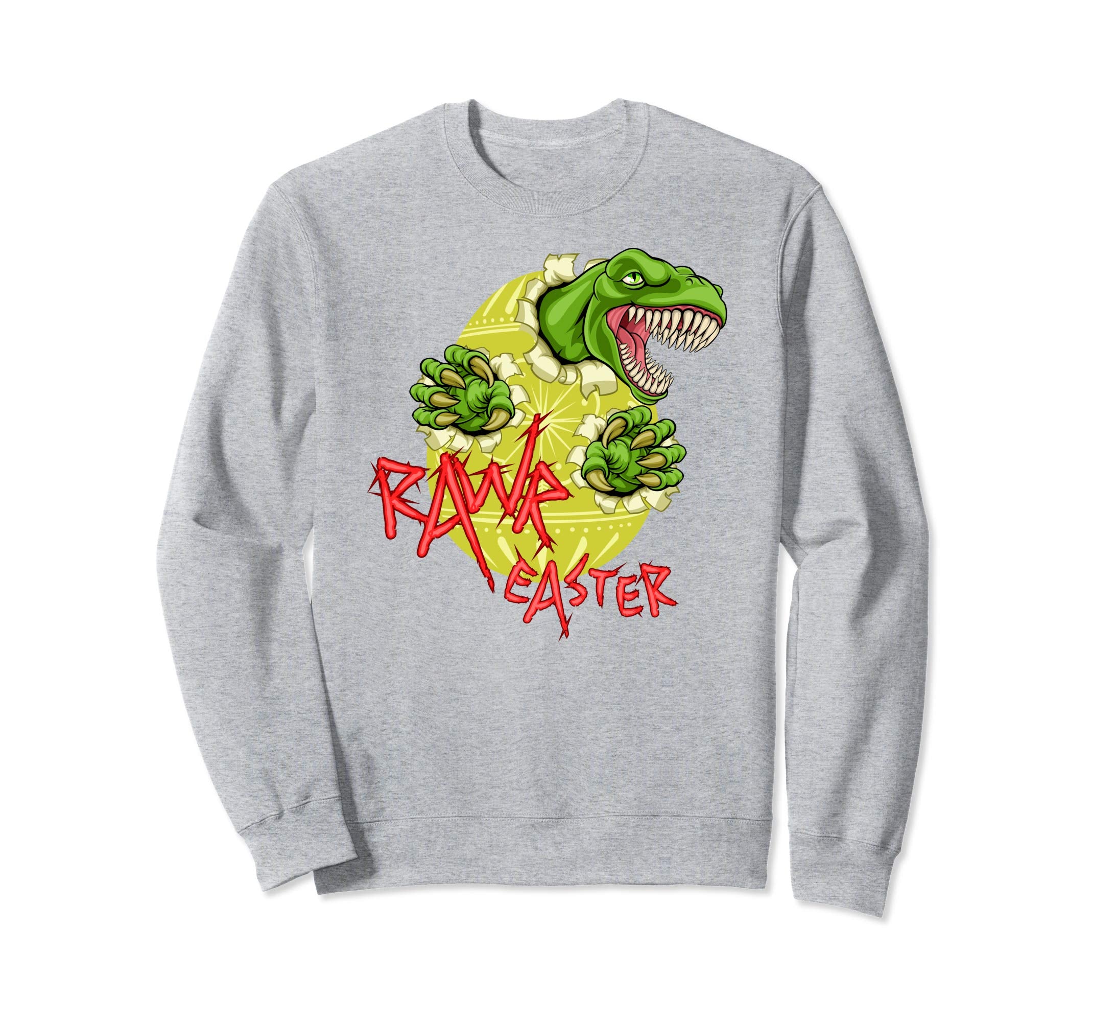 Rawr Easter T-Rex Dinosaur Ripping Through Egg Sweatshirt