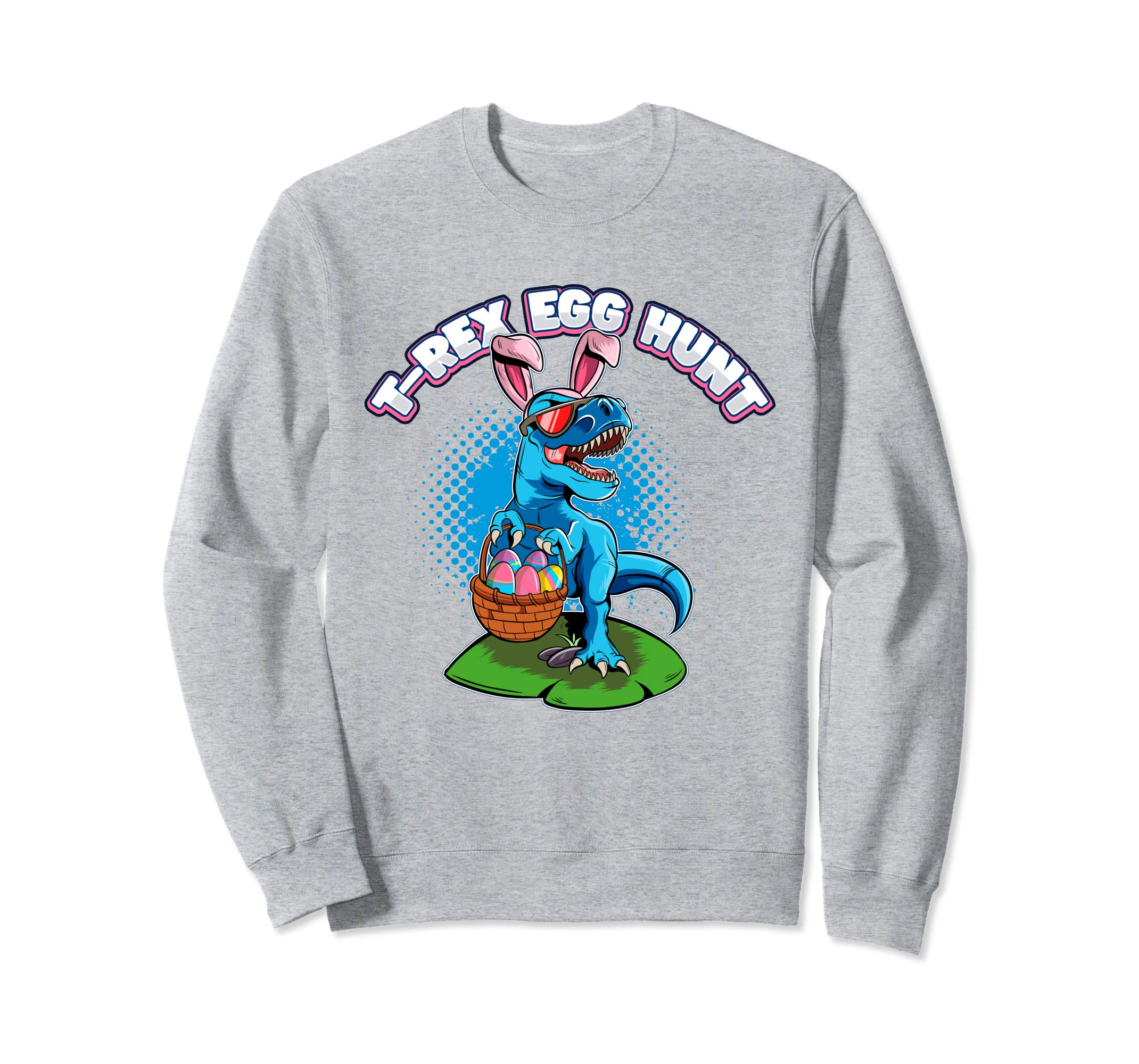T-Rex Egg Hunt Easter Dinosaur Sweatshirt