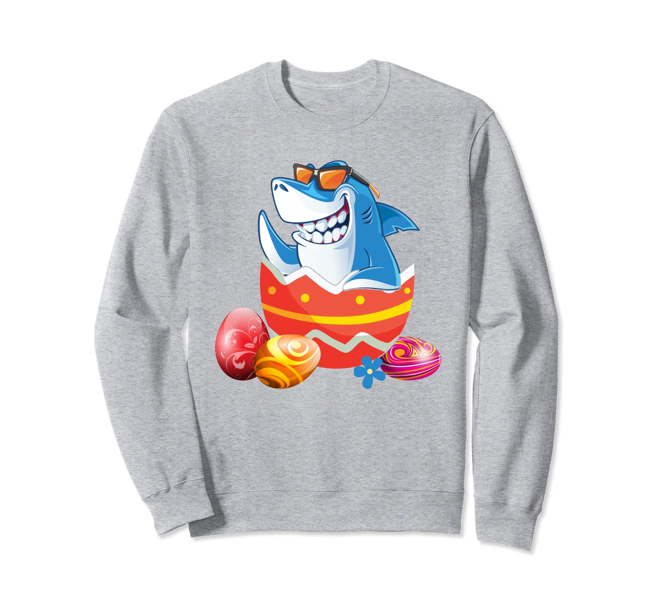 Easter Shirts For Kids Boys Girls Shark Shirt Easter Eggs