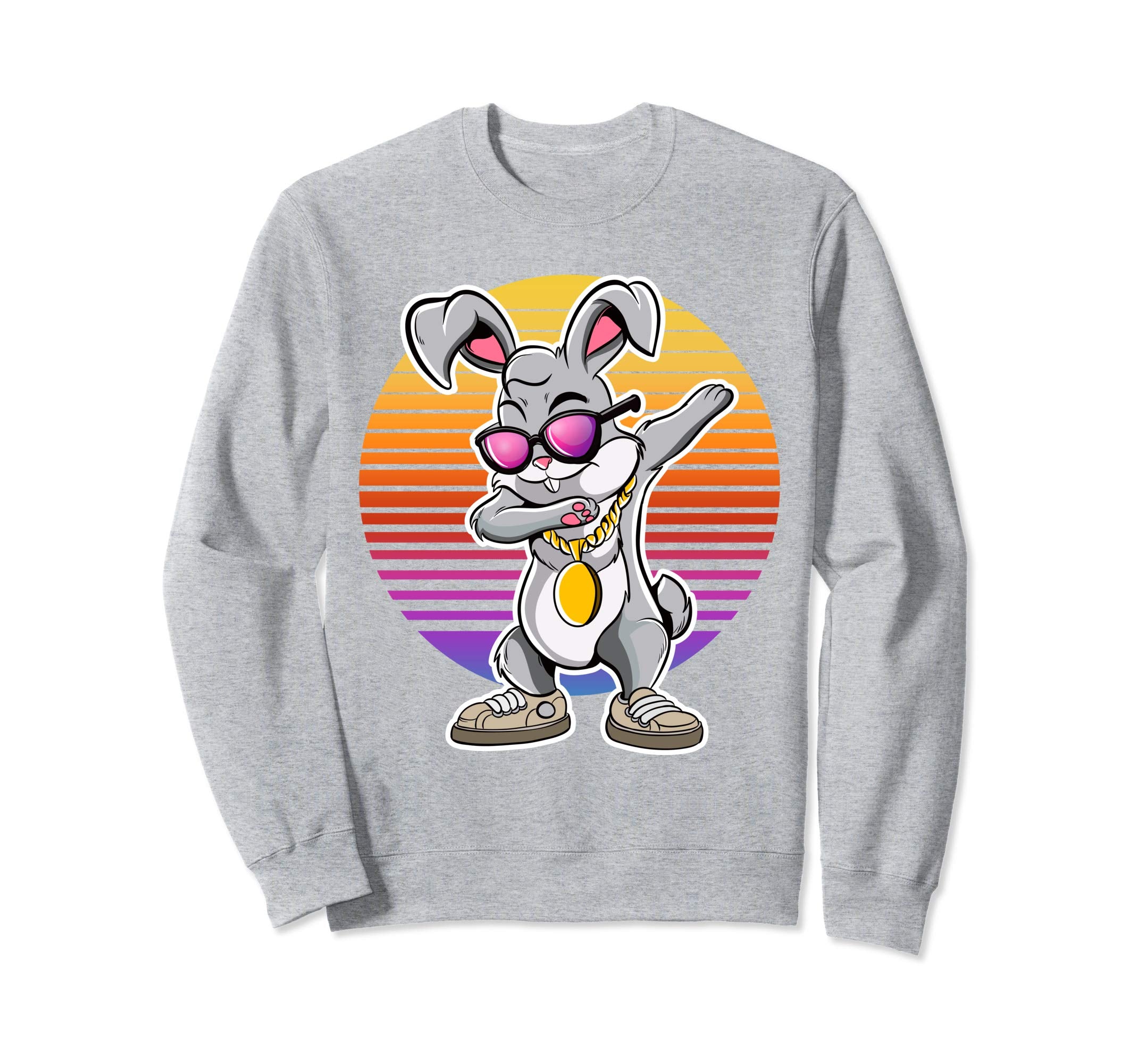 Dabbing Easter Bunny Hip Hop Vintage Sweatshirt
