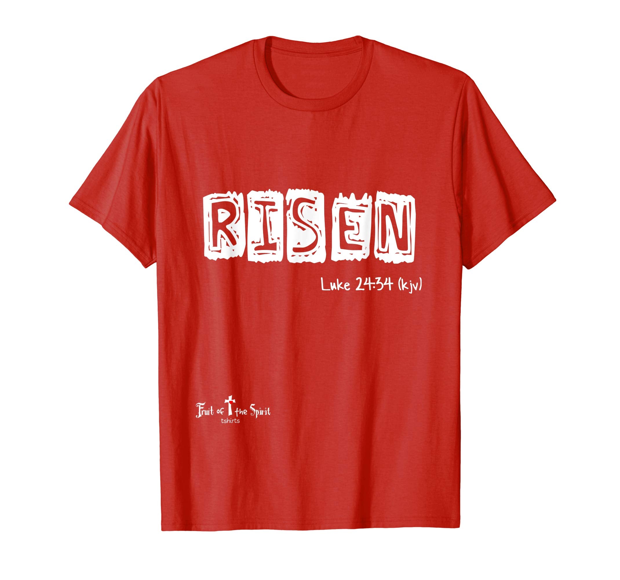 Risen Luke 24:34 Christian tshirt #Easter wl