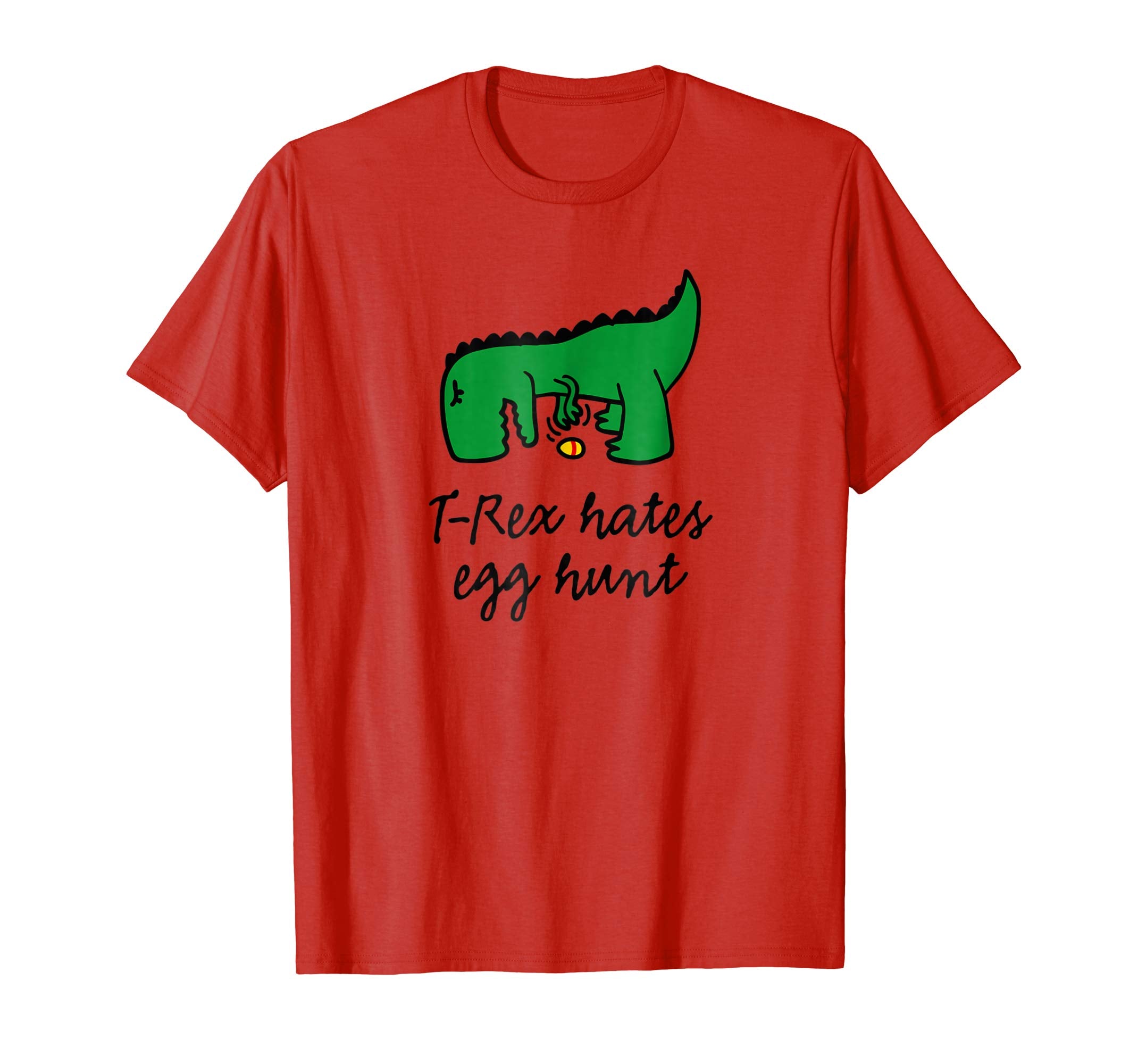 T-Rex hates egg hunt happy easter egg hunting bunny T-shirt
