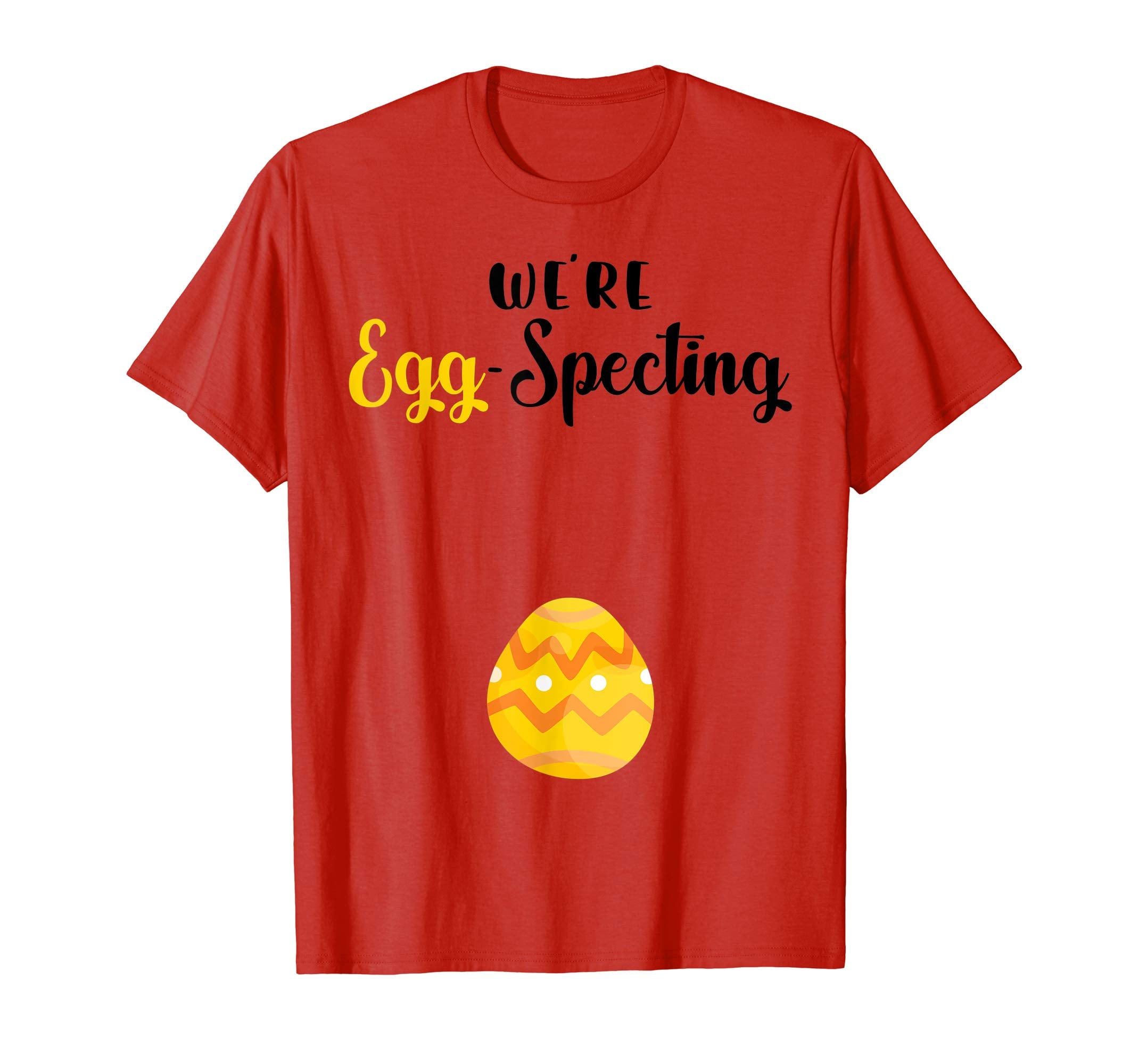 EGGspecting Pregnancy Reveal Easter Womens Shirts Gifts
