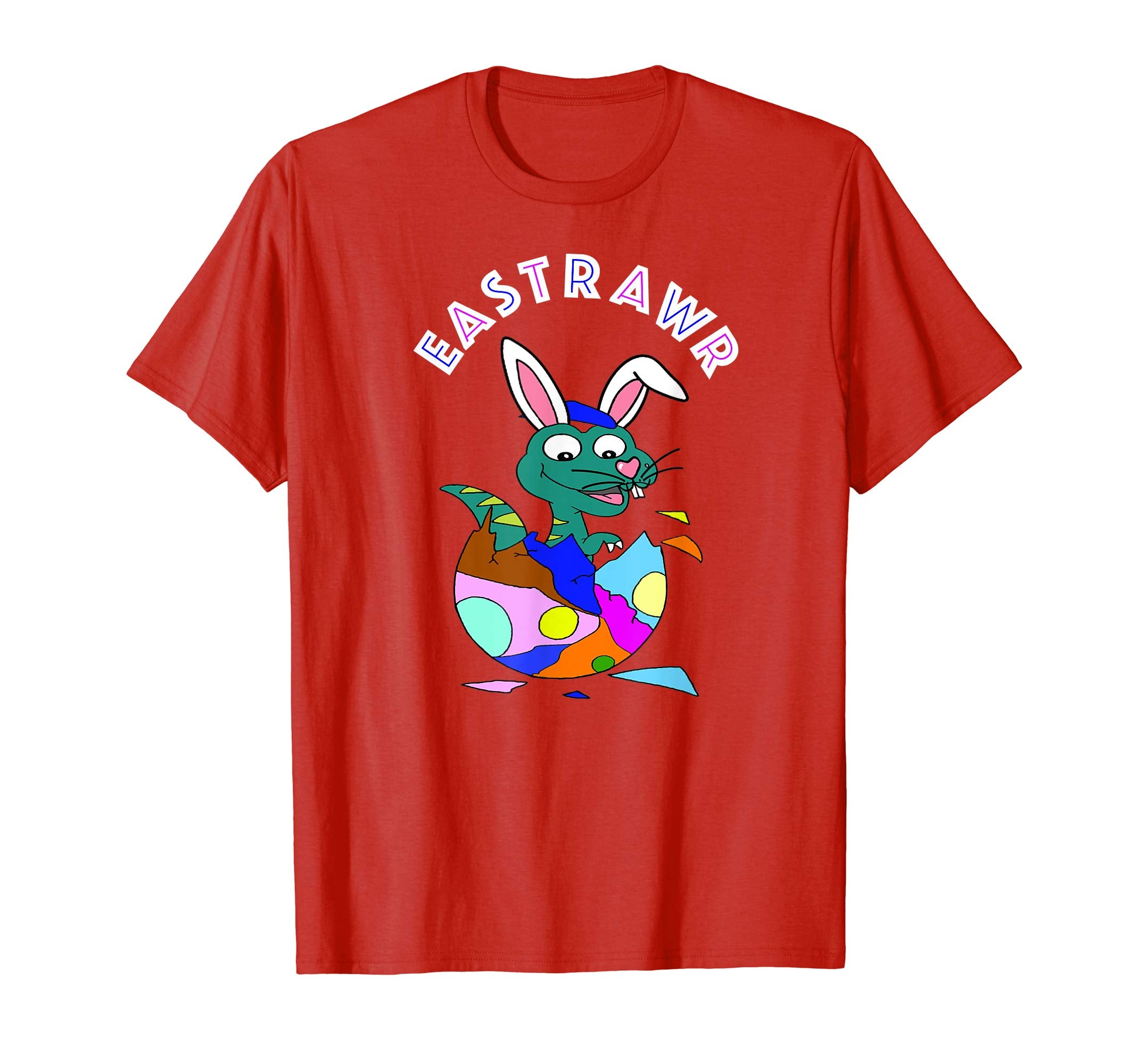 Easter Shirts For Kids Boys Girls T-Rex Shirt Easter Eggs