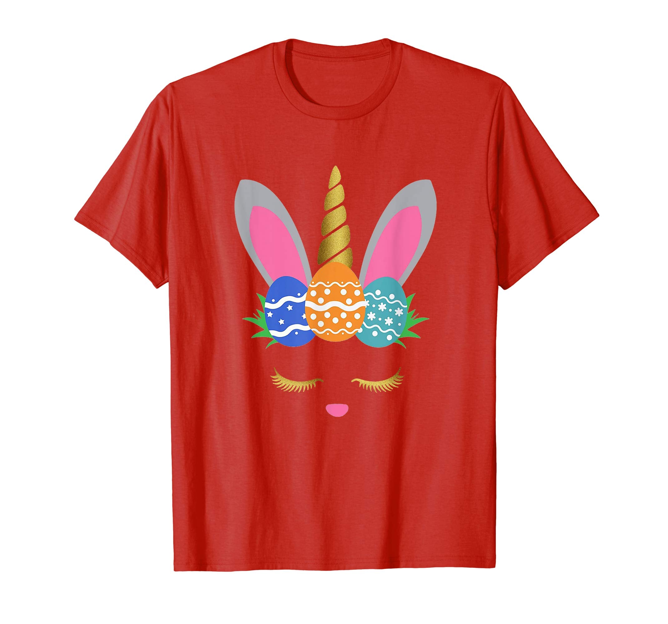 Bunny Unicorn Funny Easter Eggs T Shirt Men Woman Kids