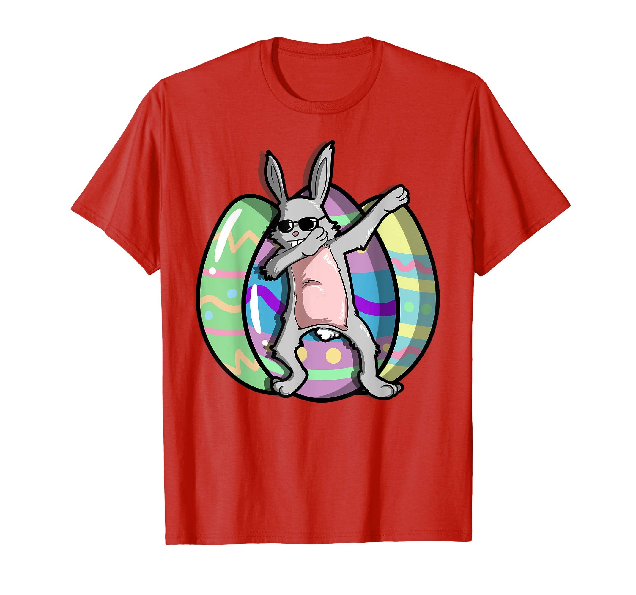Easter Shirt For Boys Girls Cool Dabbing Rabbit