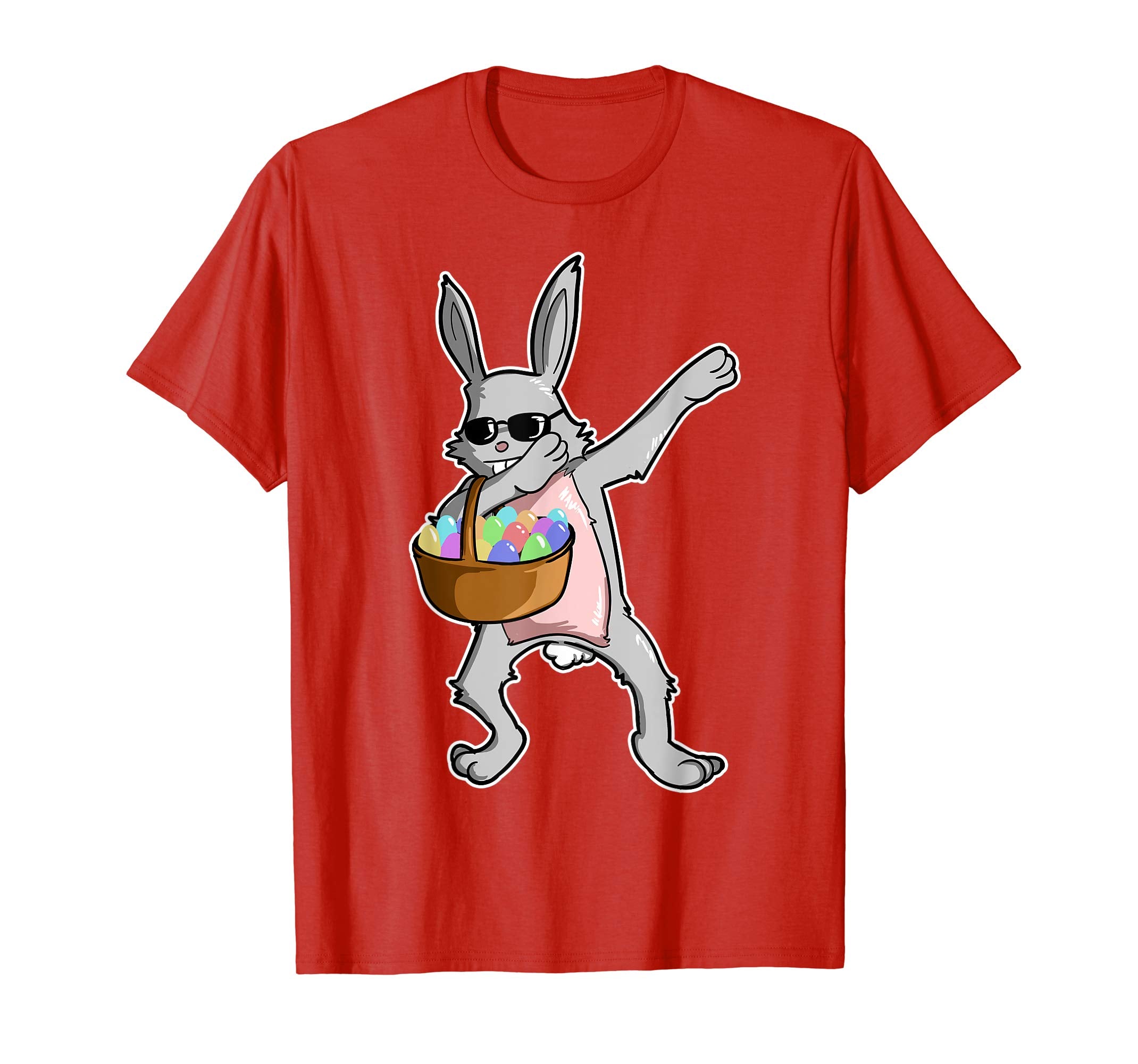 Easter Shirt For Boys Girls Cool Dabbing Rabbit