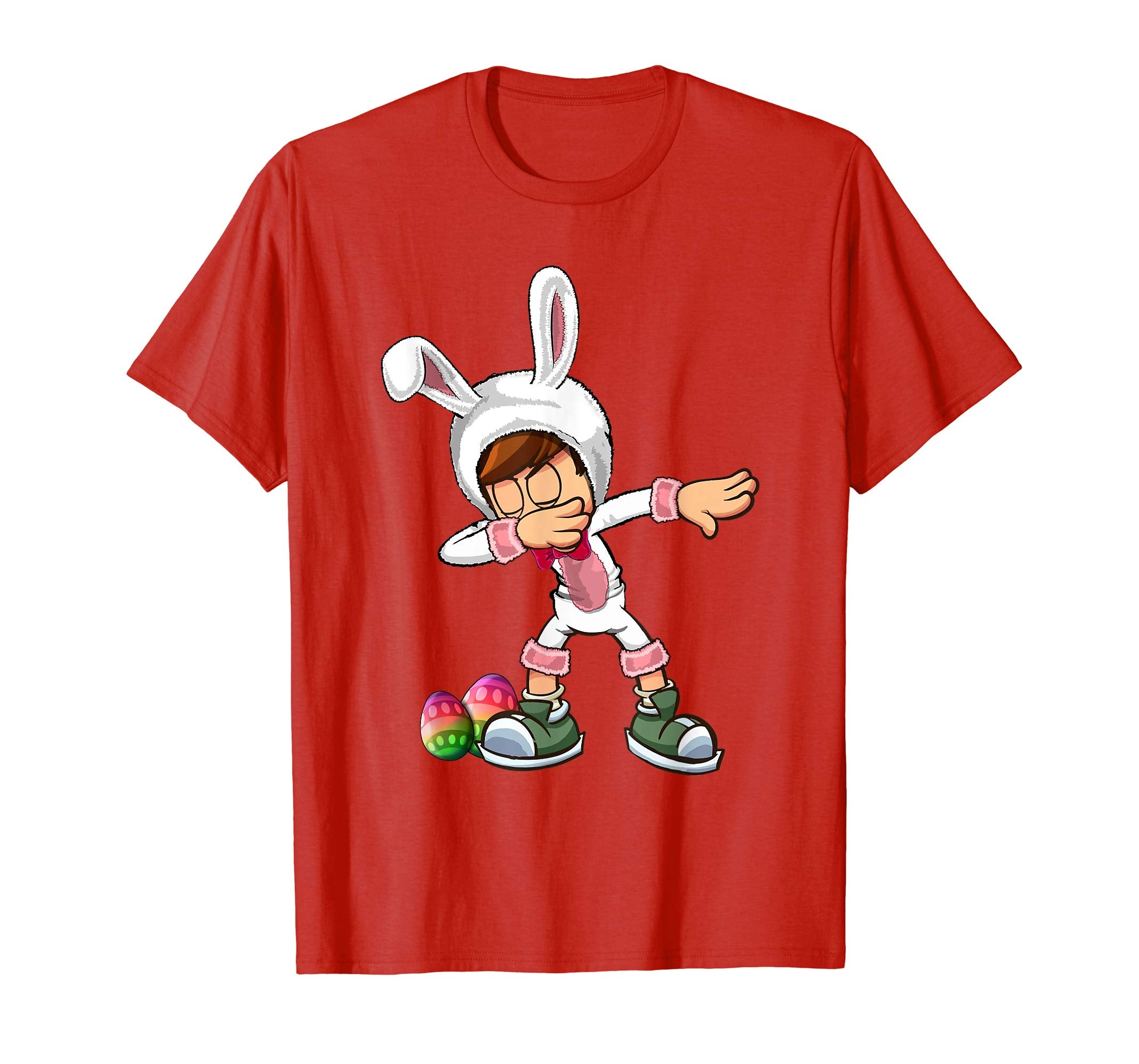 Easter Bunny Kid Dabbing Shirt Funny Easter Gift Boys Girls