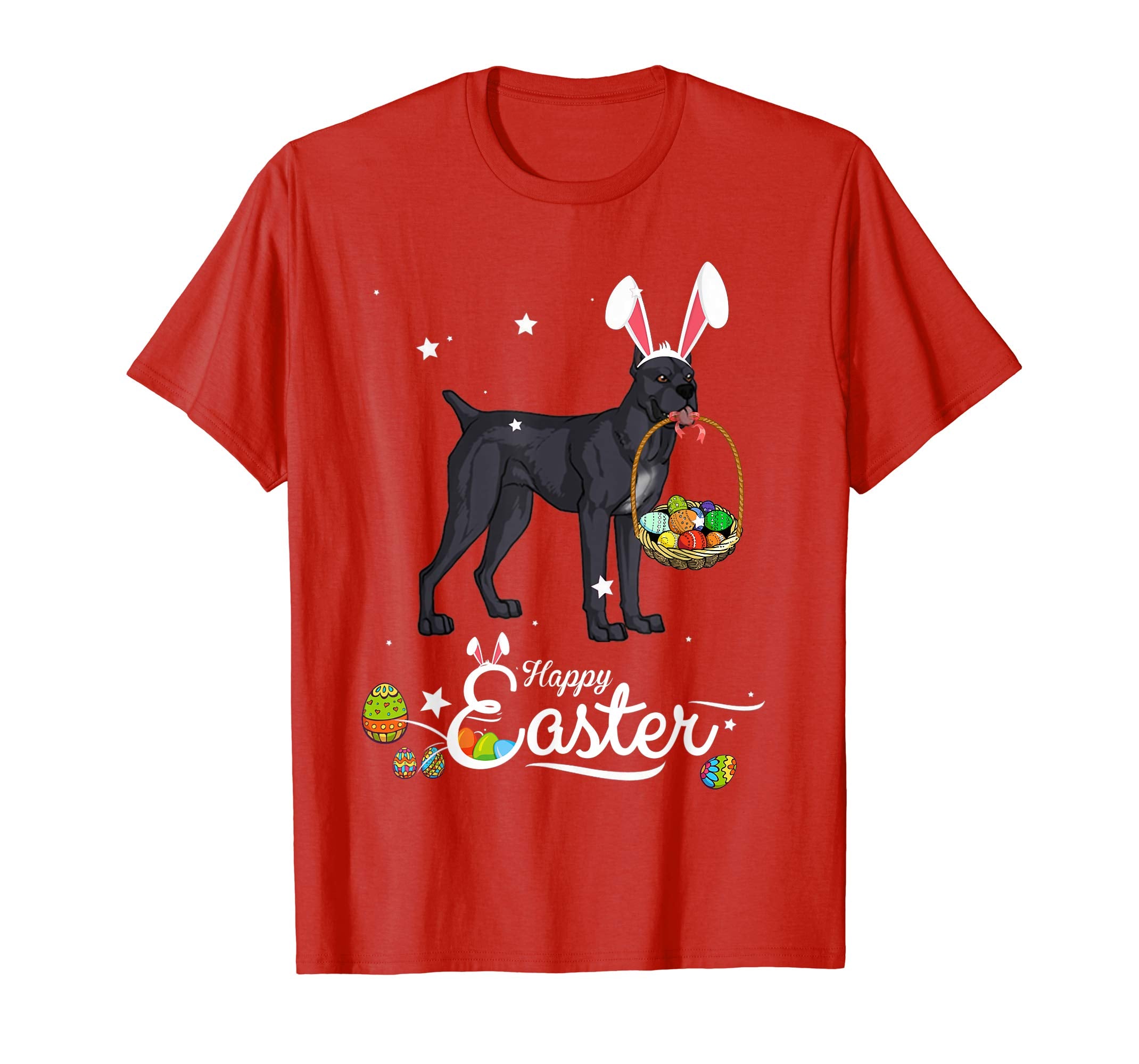 Cane Corso Mastiff Dog With Bunny Hat Easter Costume T Shirt