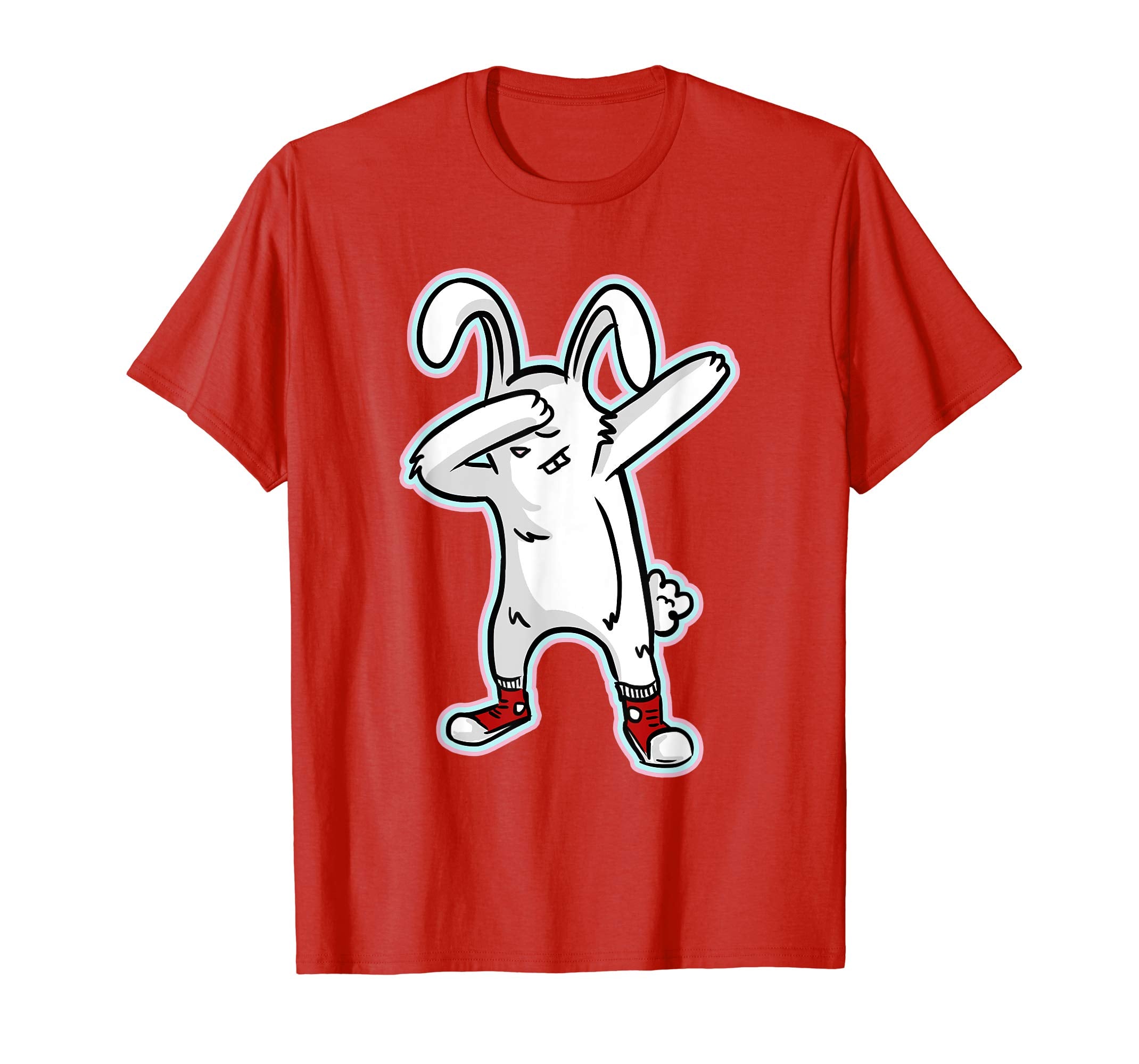 Easter Shirt For Boys Girls Cool Dabbing Rabbit