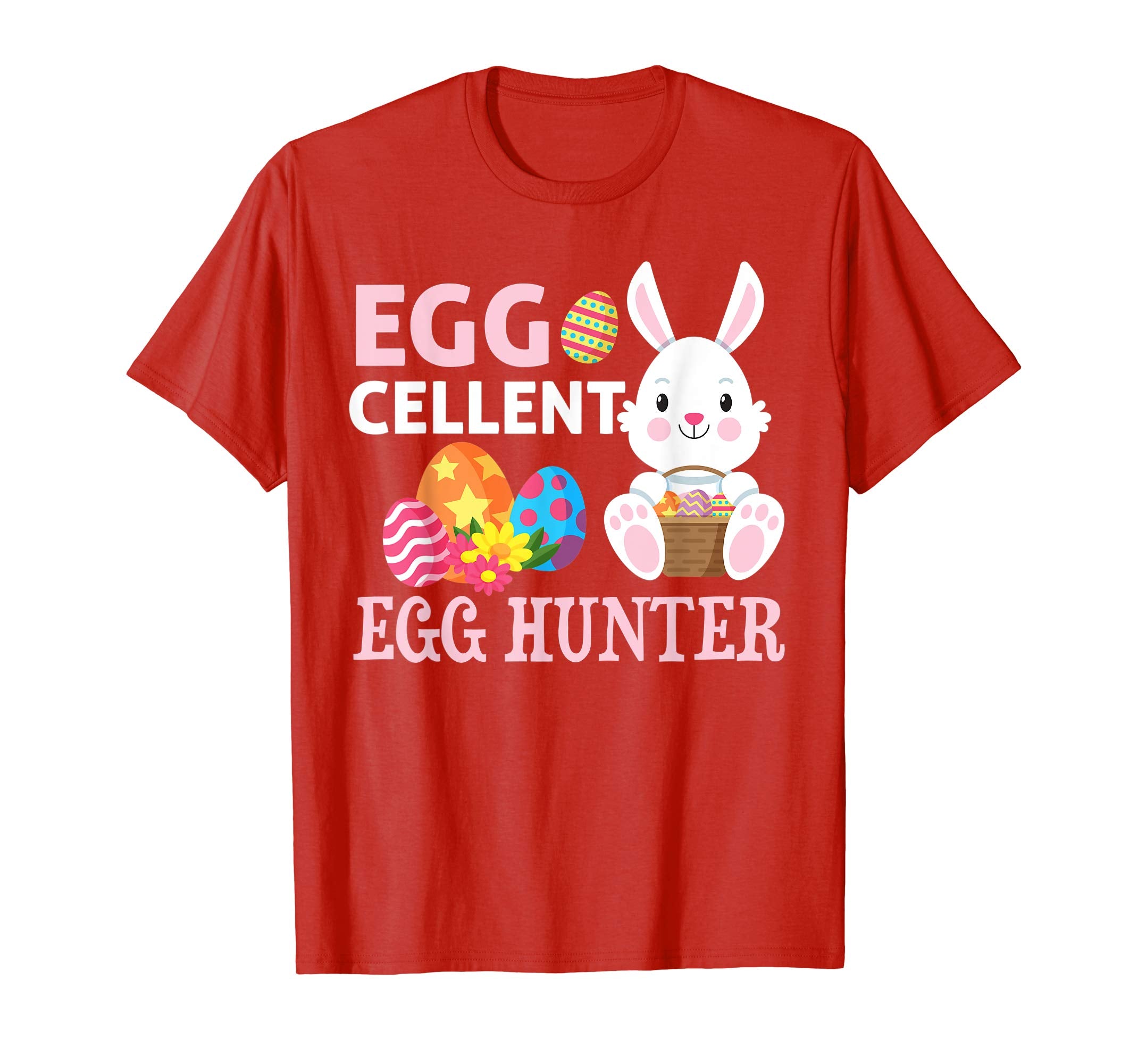 Eggcellent Egg Hunter Easter Bunny T-shirt Boys Girls