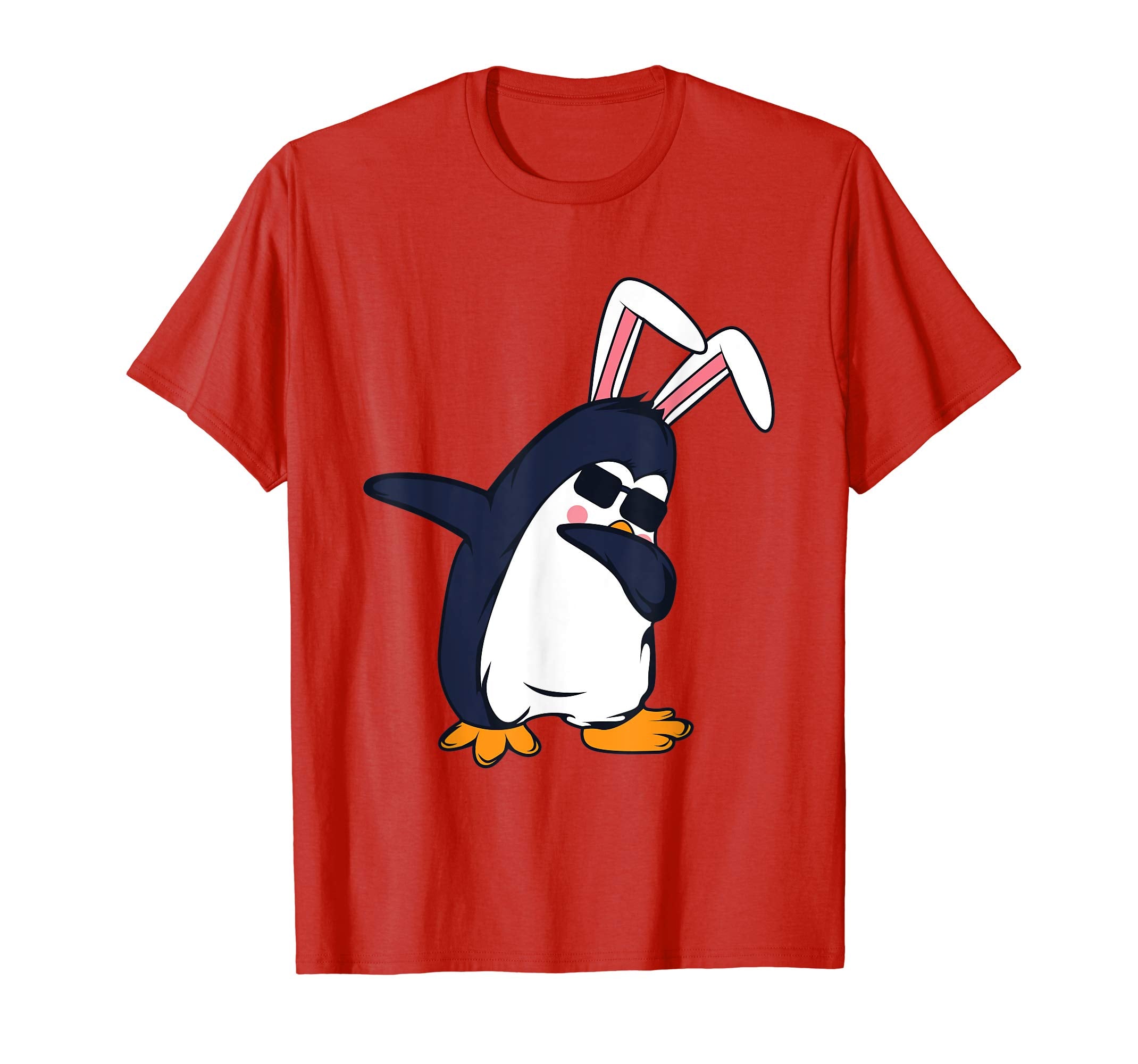 Dabbing Penguin Easter Bunny Dab Costume T-Shirt