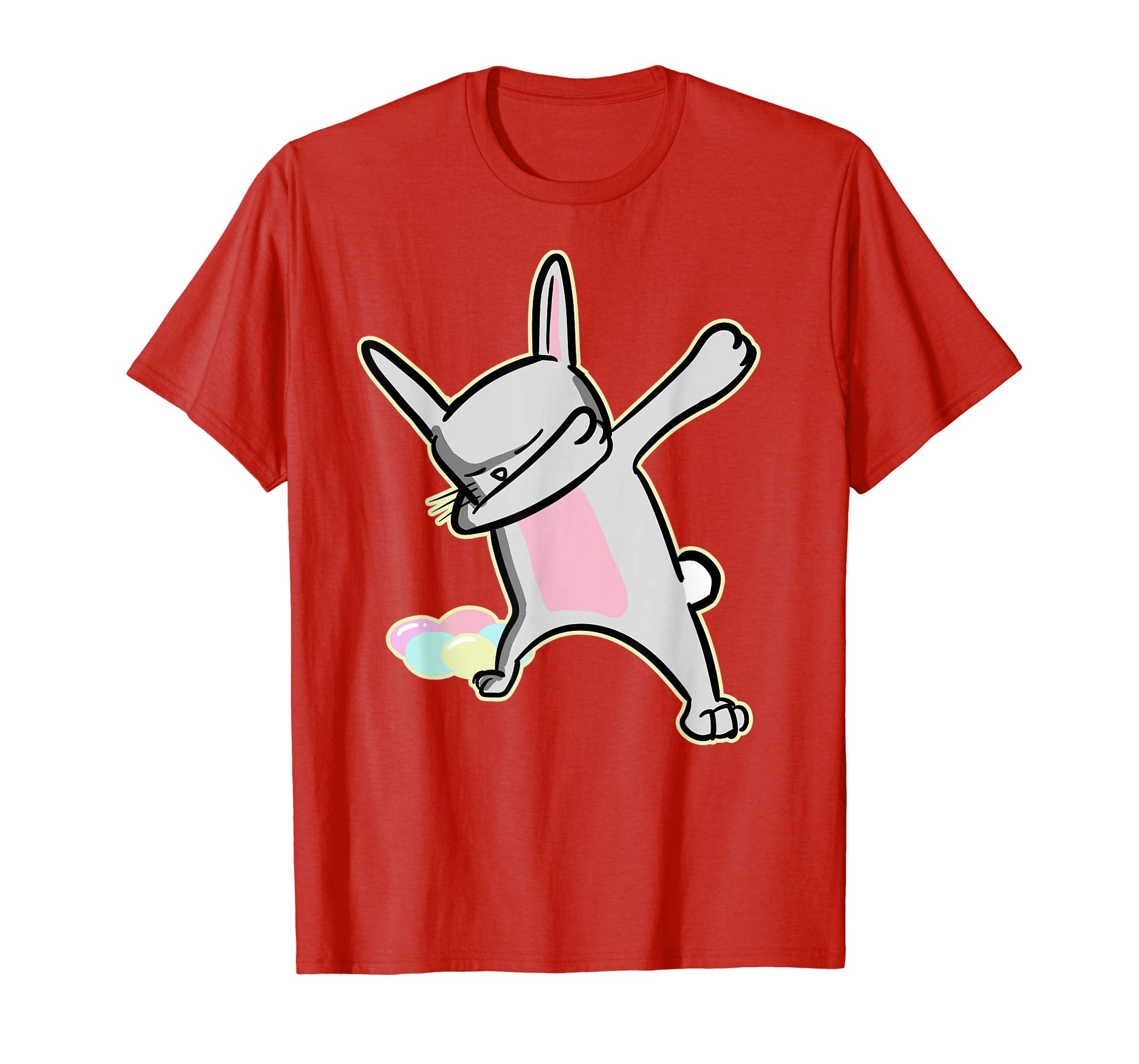 Easter Shirt For Boys Girls Cool Dabbing Rabbit