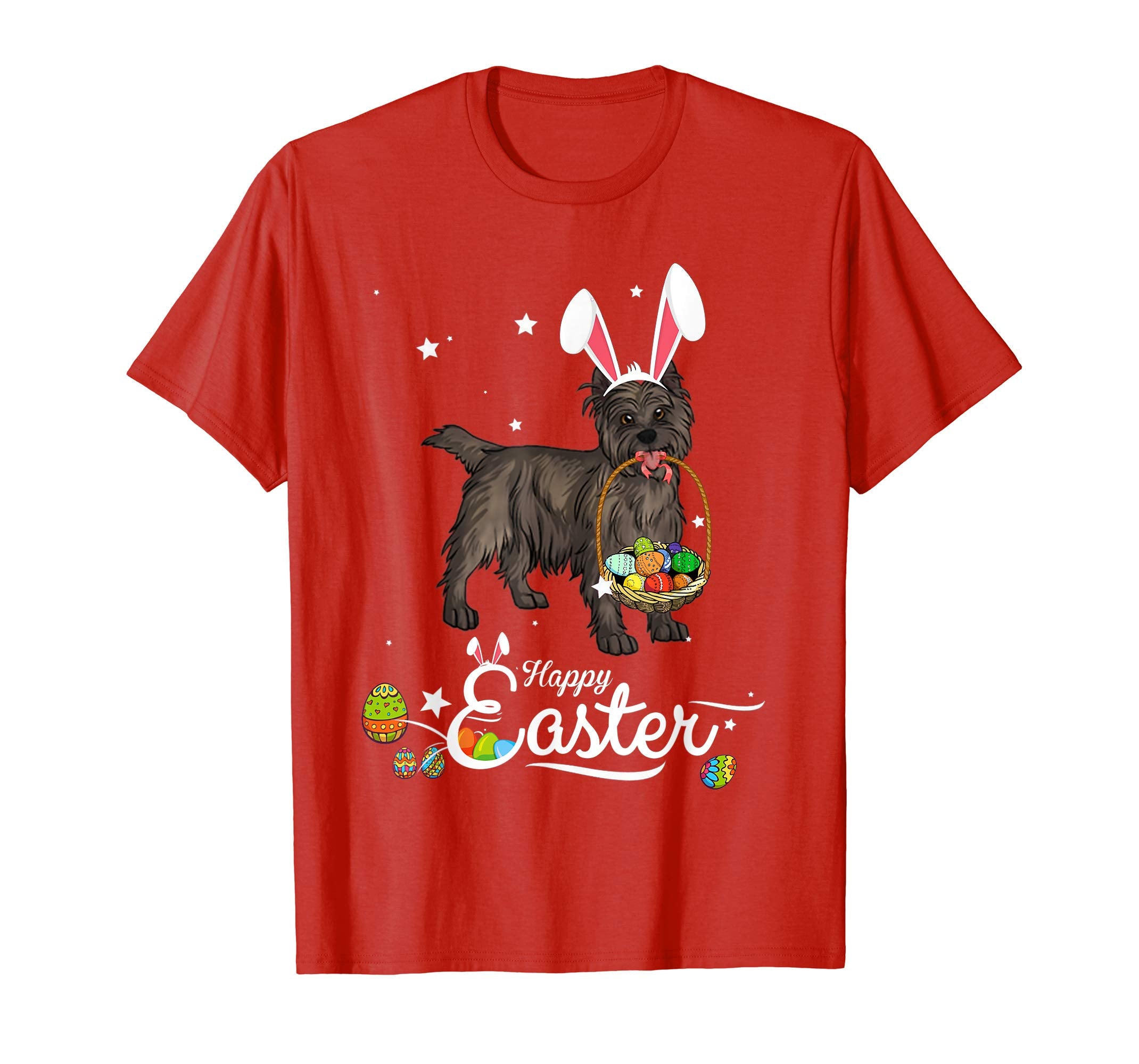 Cairn Terrier Dog With Bunny Hat Easter Costume T Shirt