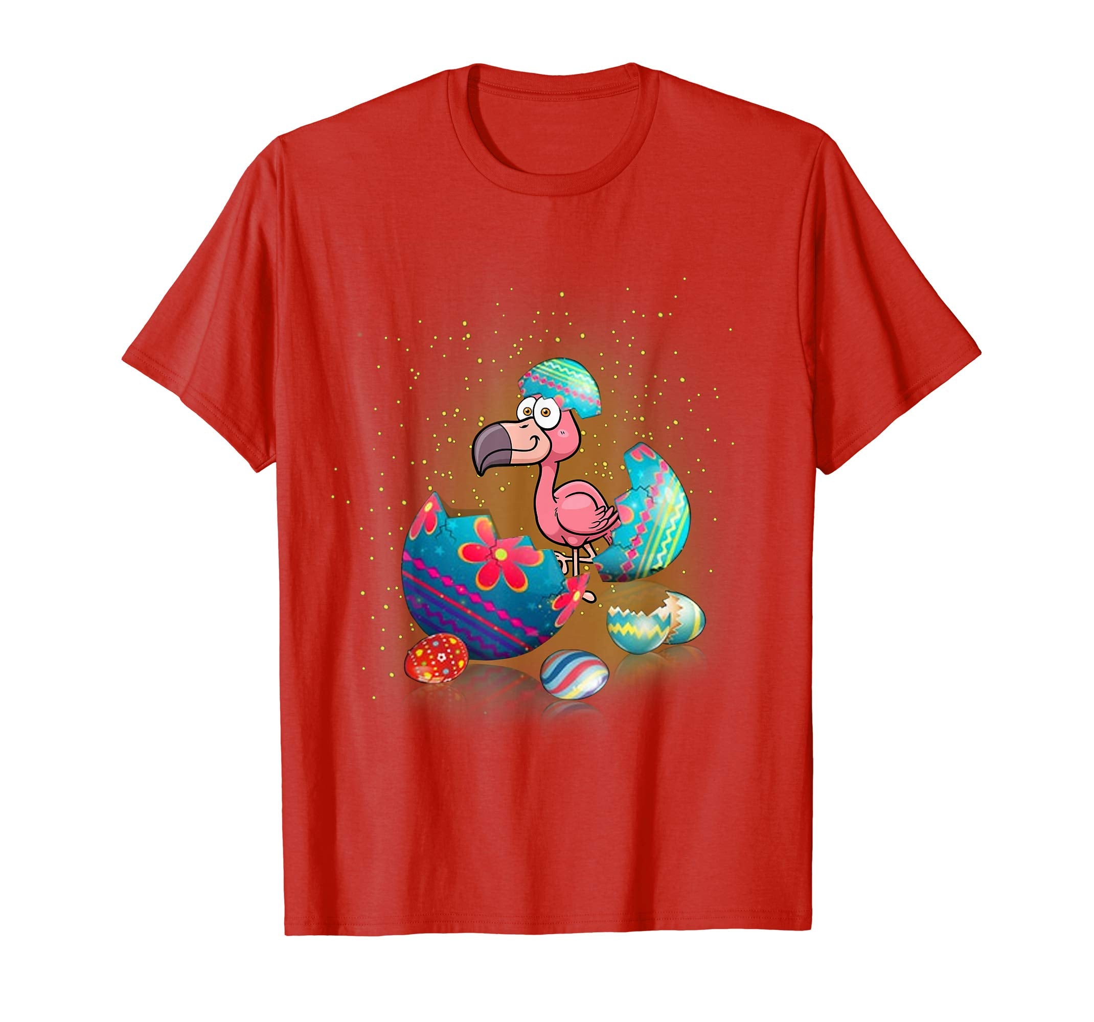 Flamigo Easter Eggs Funny T-Shirts Happy Easter Bunny Gifts
