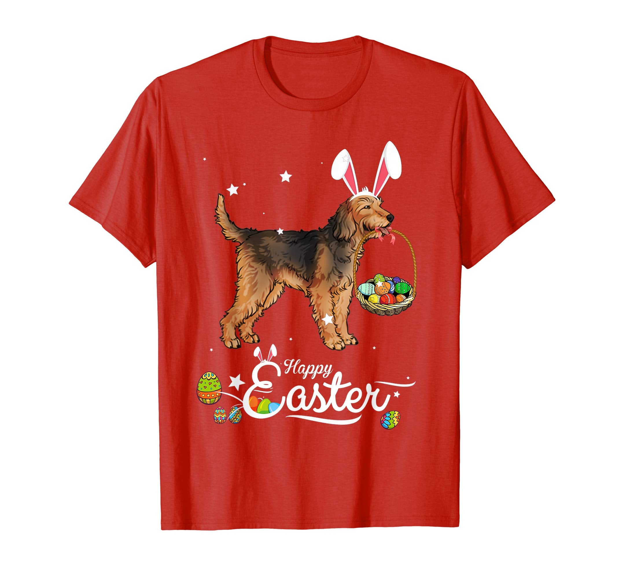 Otterhound Dog With Bunny Hat Easter Costume T Shirt