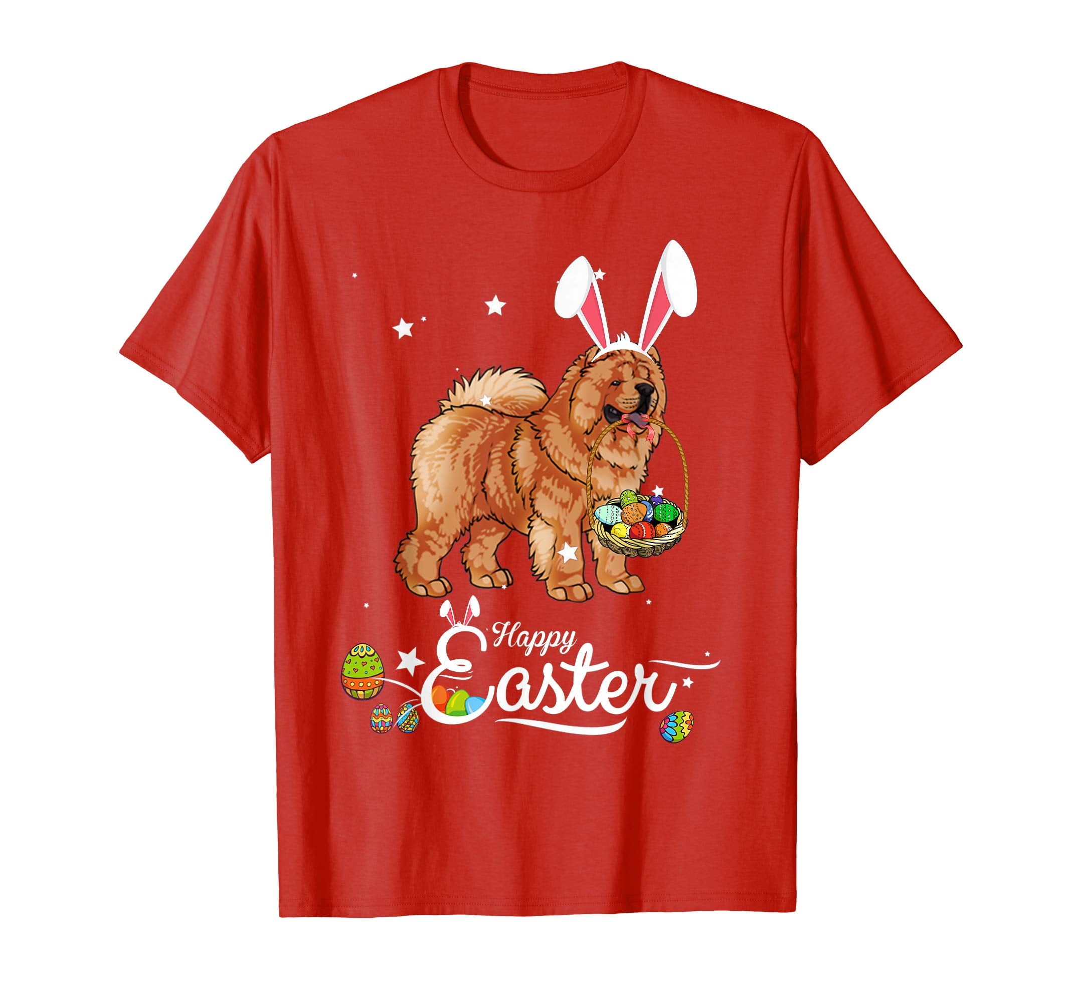 Chow Chow Dog With Bunny Hat Easter Costume T Shirt