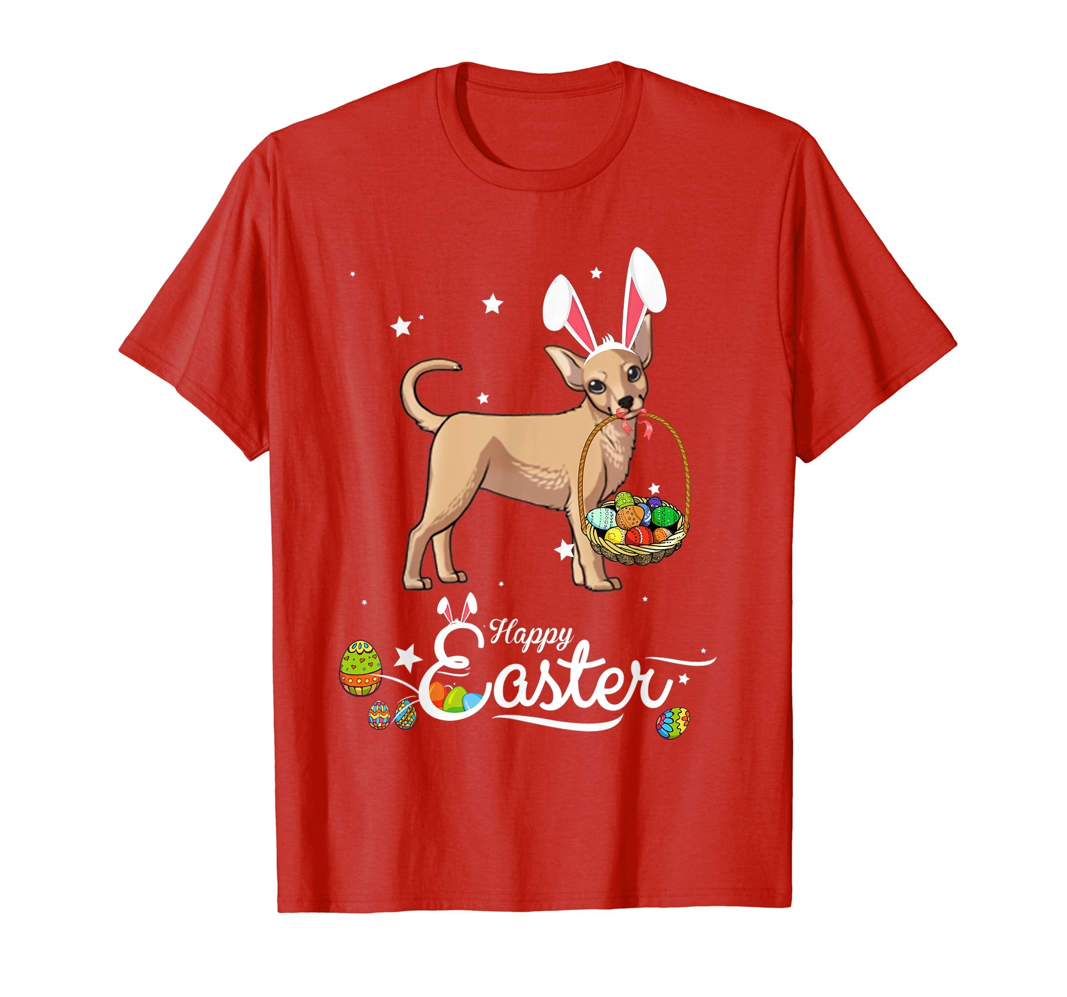 Chihuahua Dog With Bunny Hat Easter Costume T Shirt