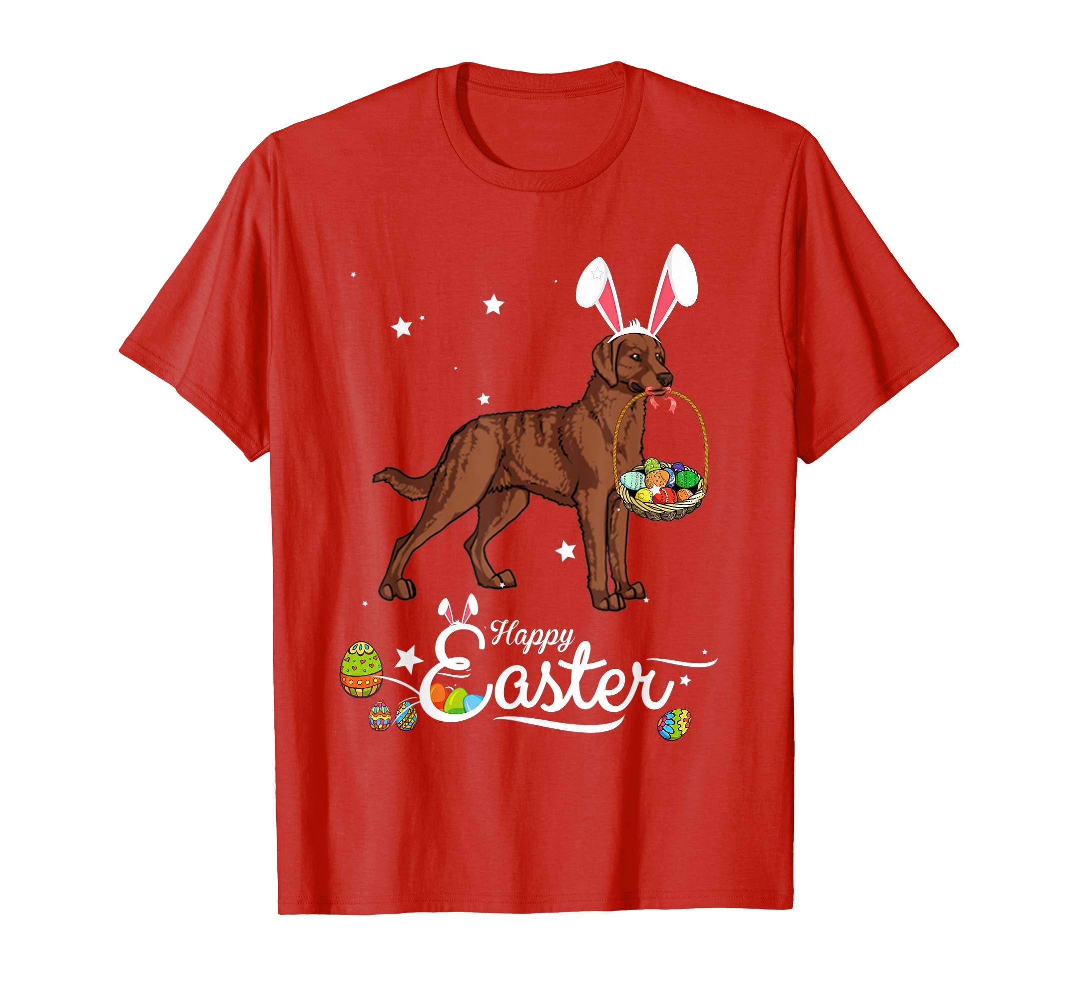 Chesapeake Bay Dog With Bunny Hat Easter Costume T Shirt