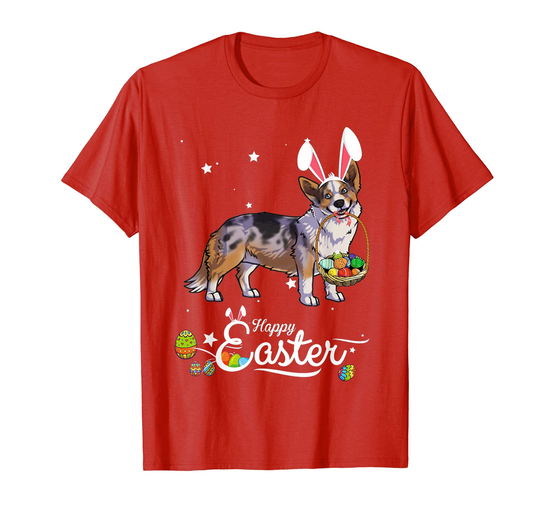 Cardigan Welsh Corgi Dog With Bunny Hat Easter Costume Shirt