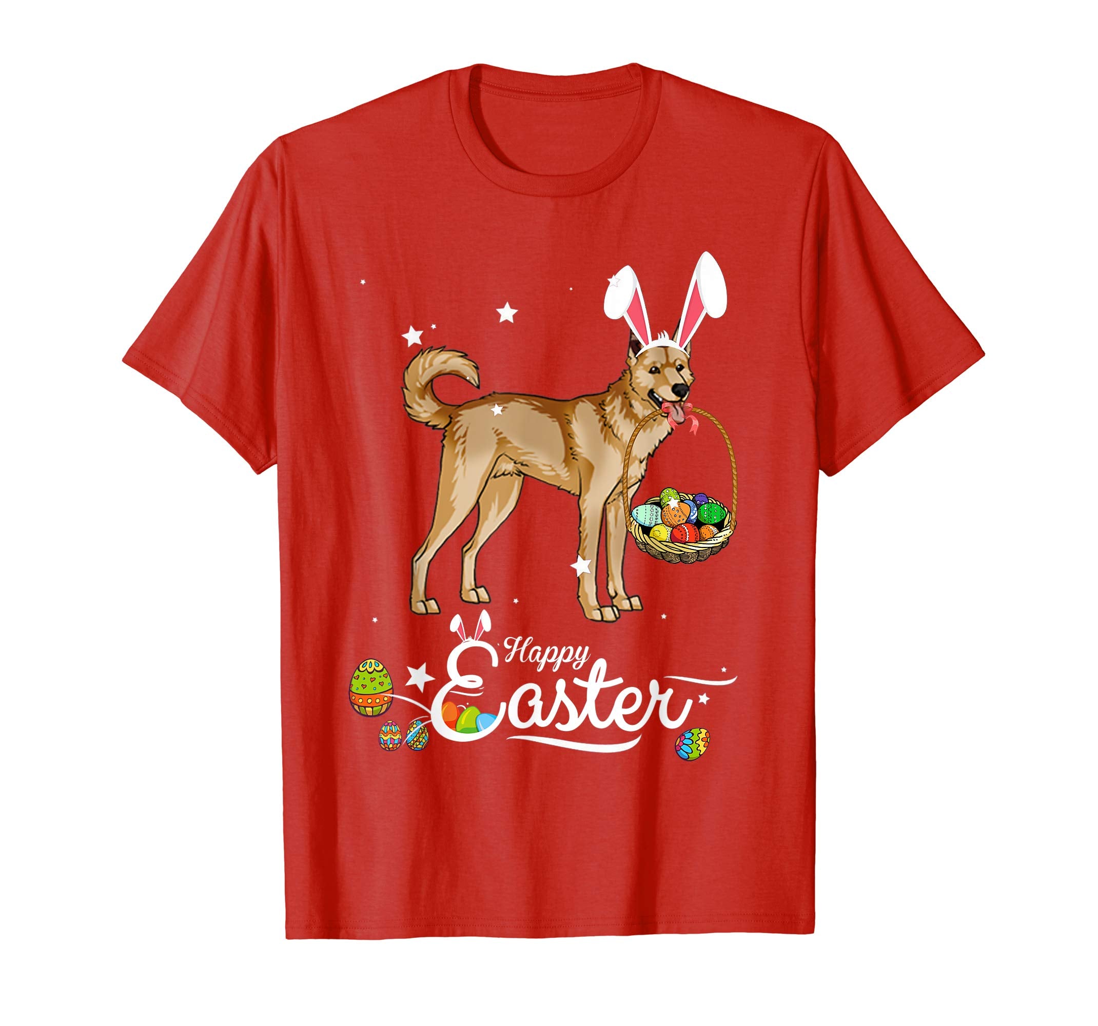 Canaan Dog With Bunny Hat Easter Costume T Shirt