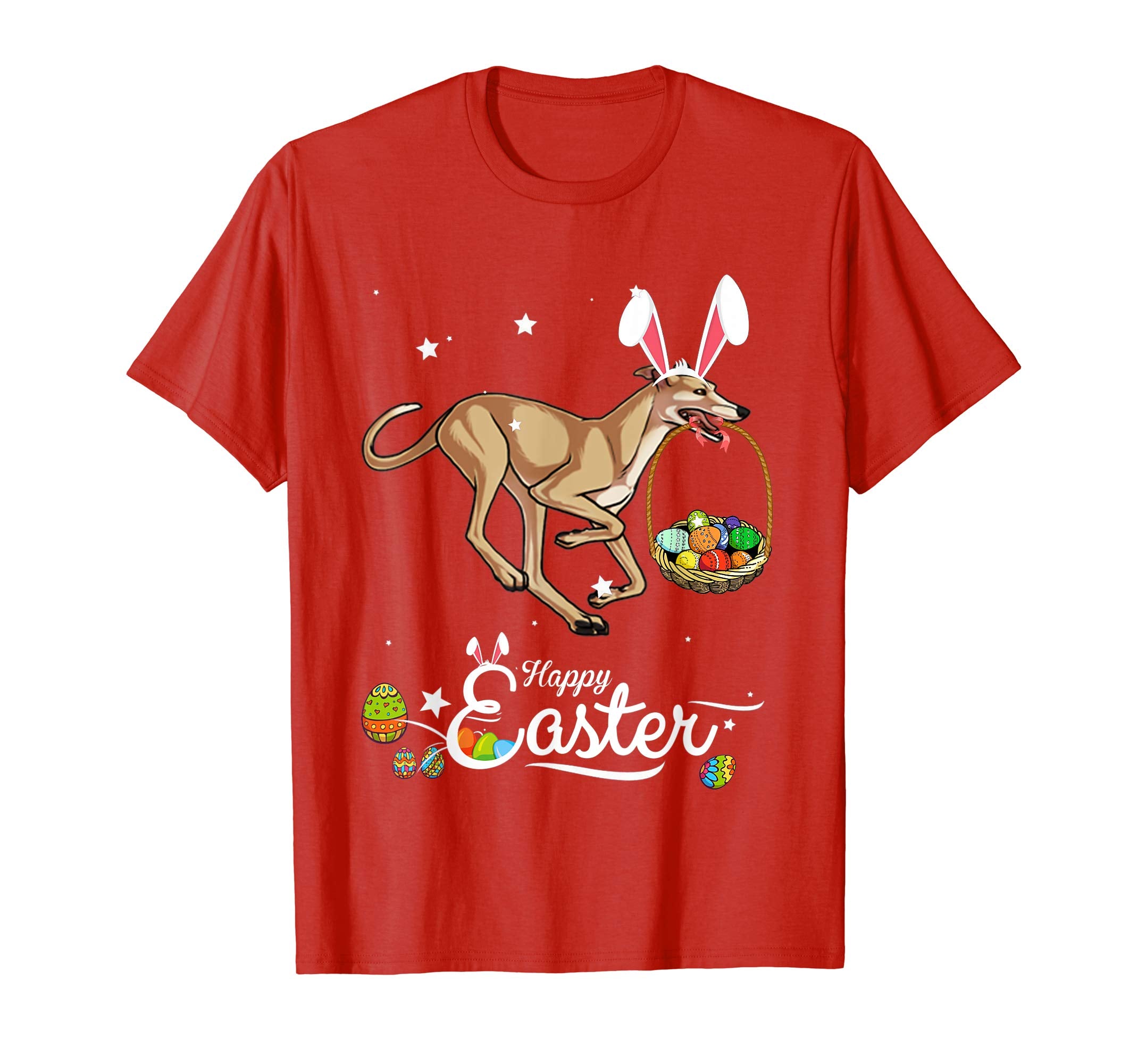 Greyhound Dog With Bunny Hat Easter Costume T Shirt