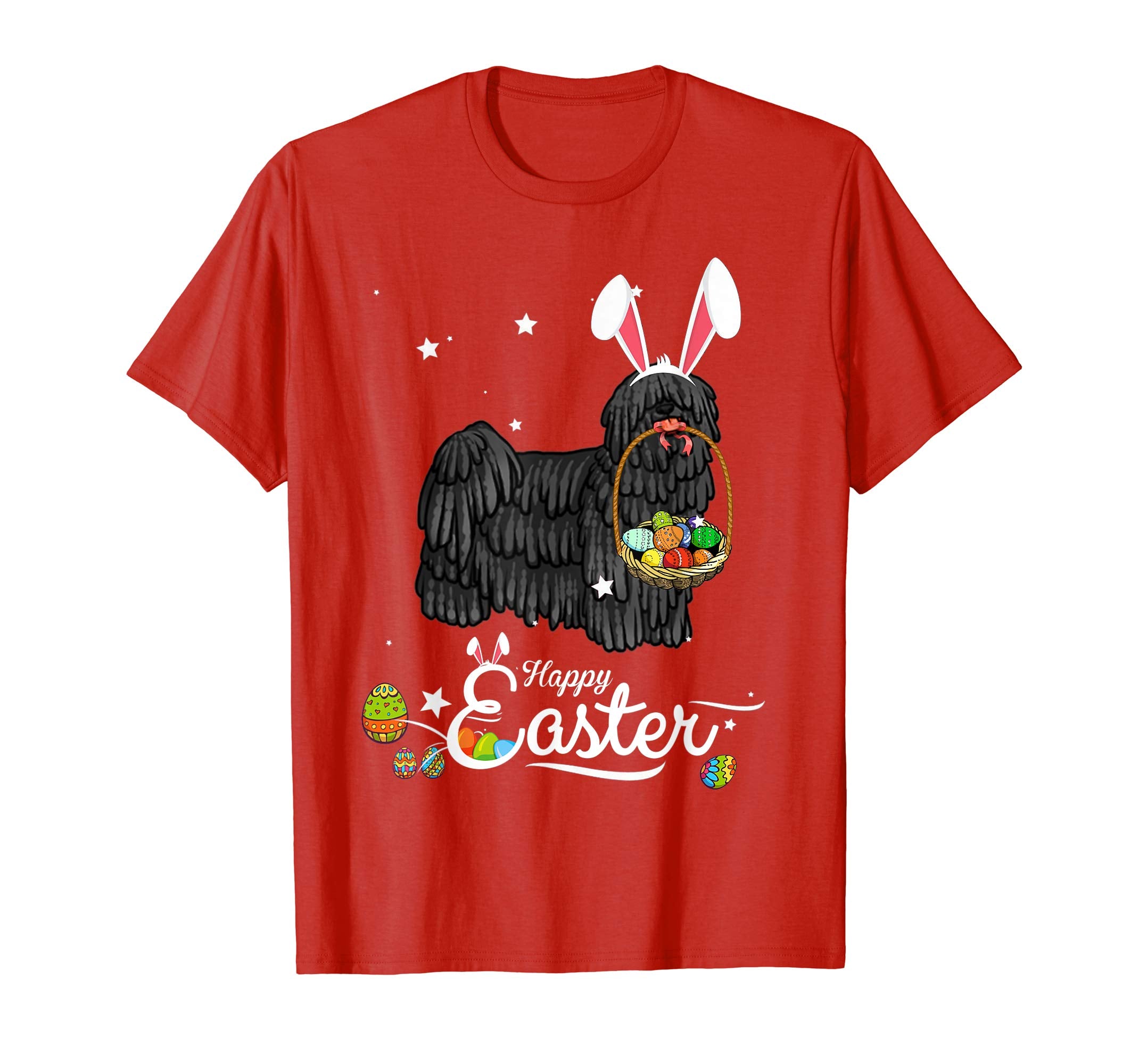 Puli Dog With Bunny Hat Easter Costume T Shirt