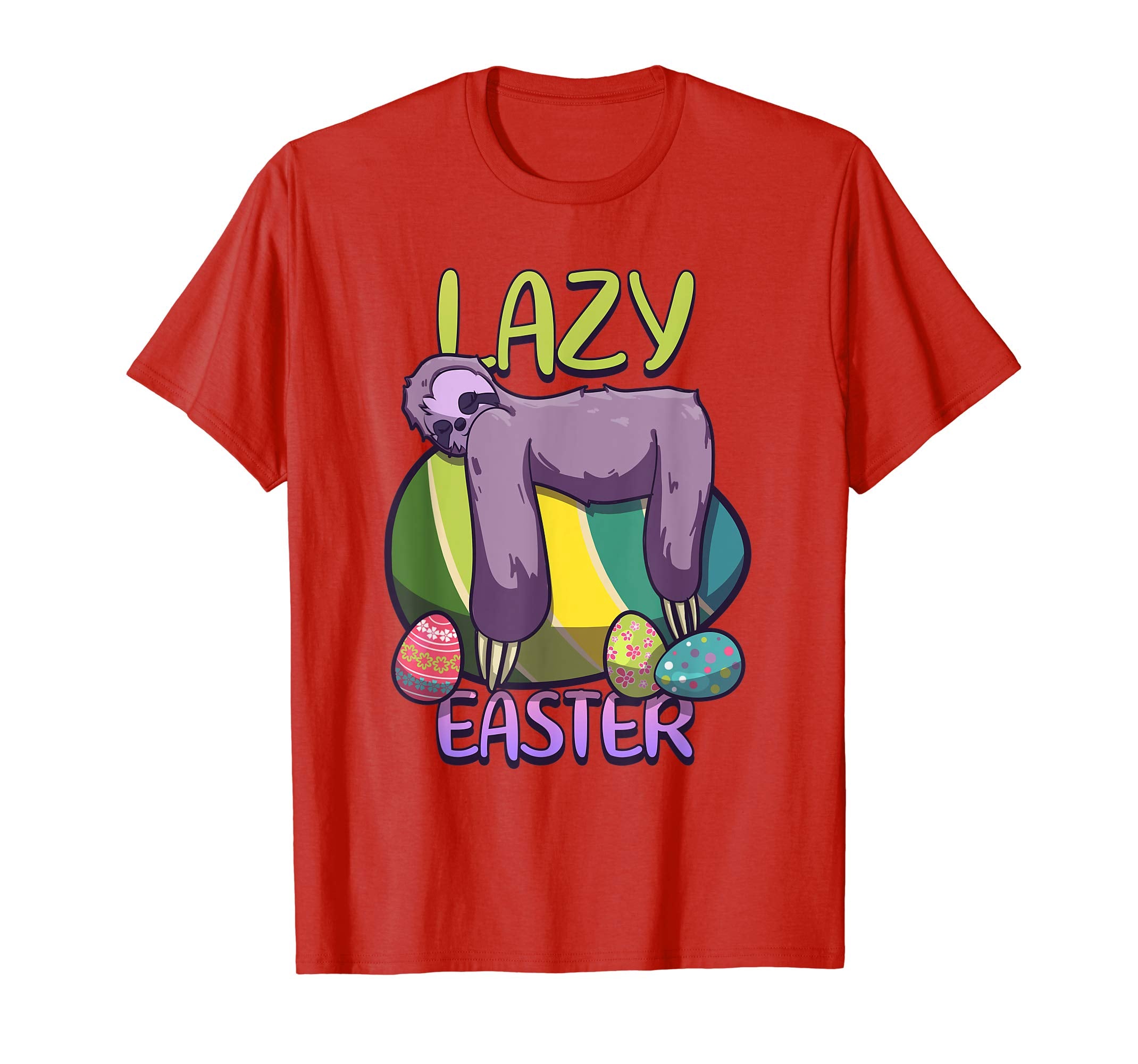 Lazy Easter Sloth on Eggs 2019 Cute Gift T Shirt boys girls