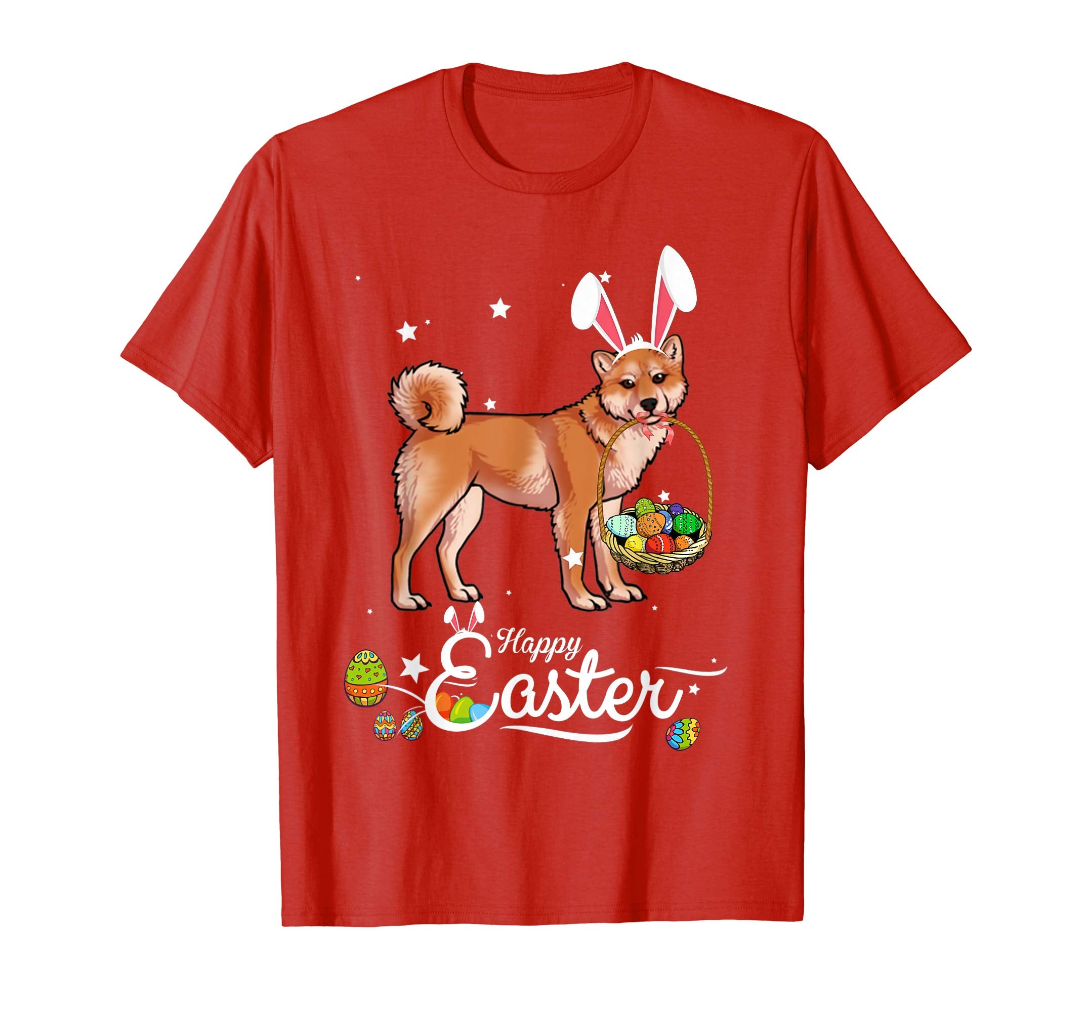 Shiba Inu Dog With Bunny Hat Easter Costume T Shirt