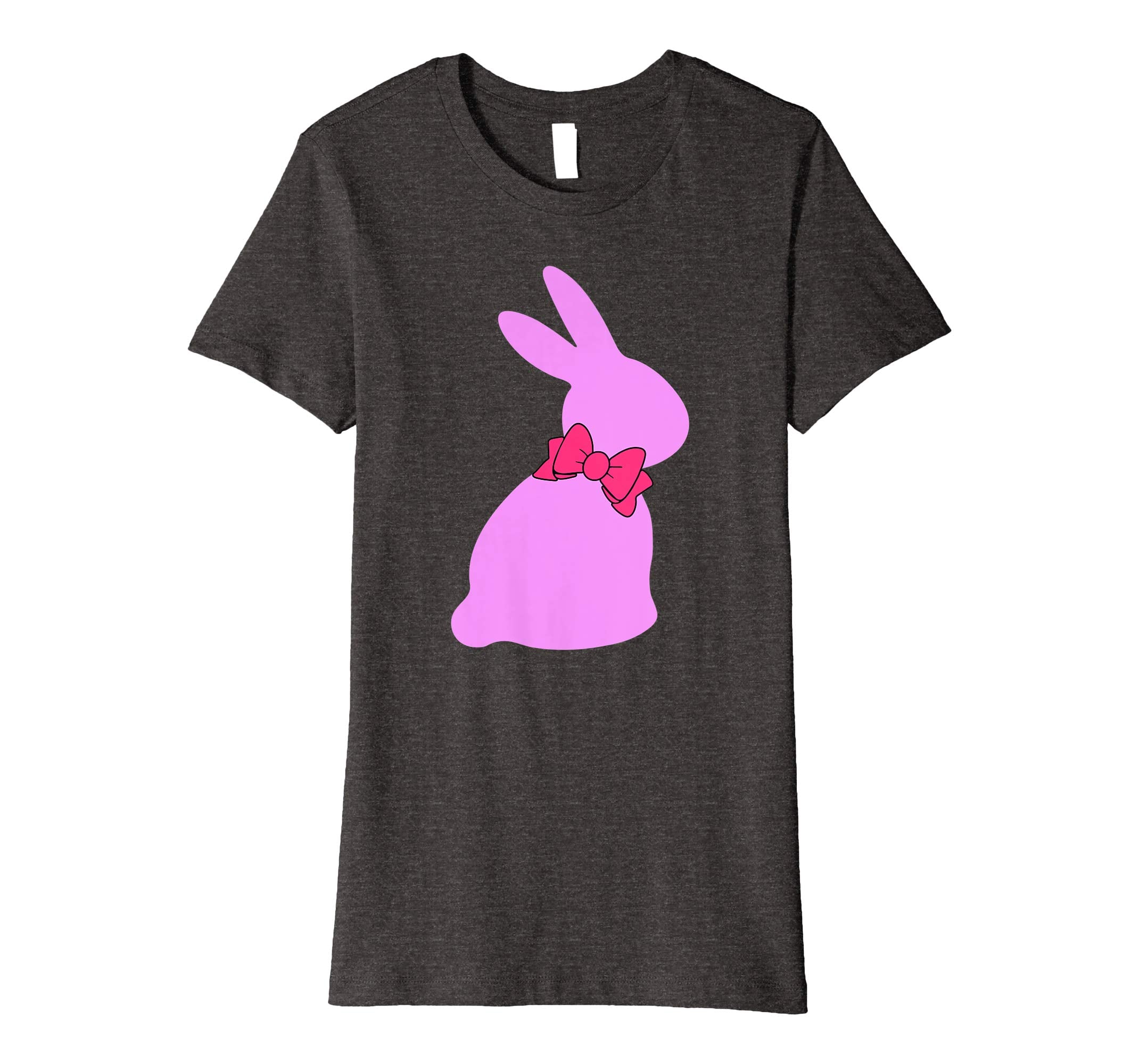 Happy Easter Bunny Silhouette Bow Boys Girls Kids T Shirt