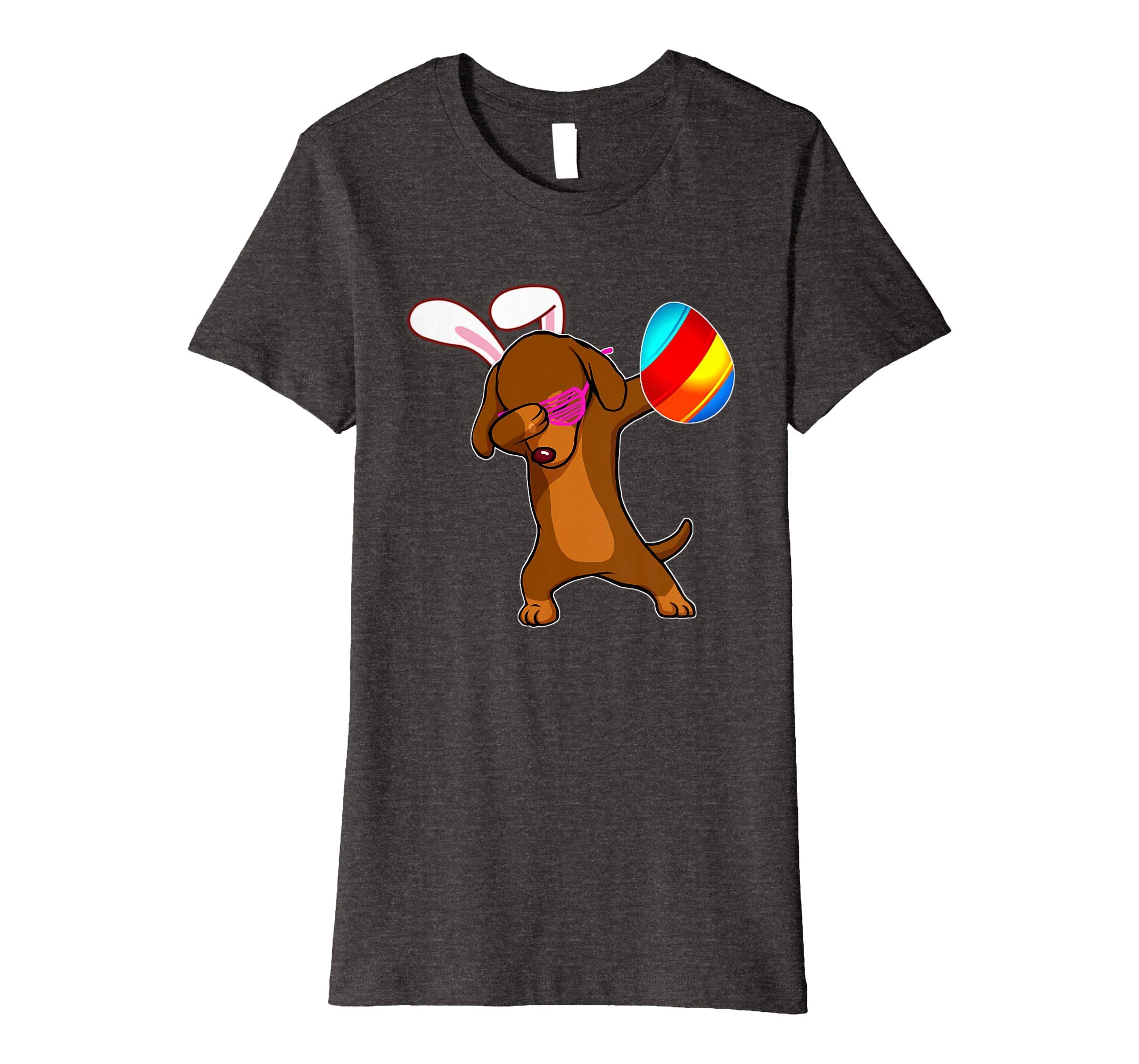 Easter Bunny Dabbing Dachshund Dog Tshirt Egg Ears Gift