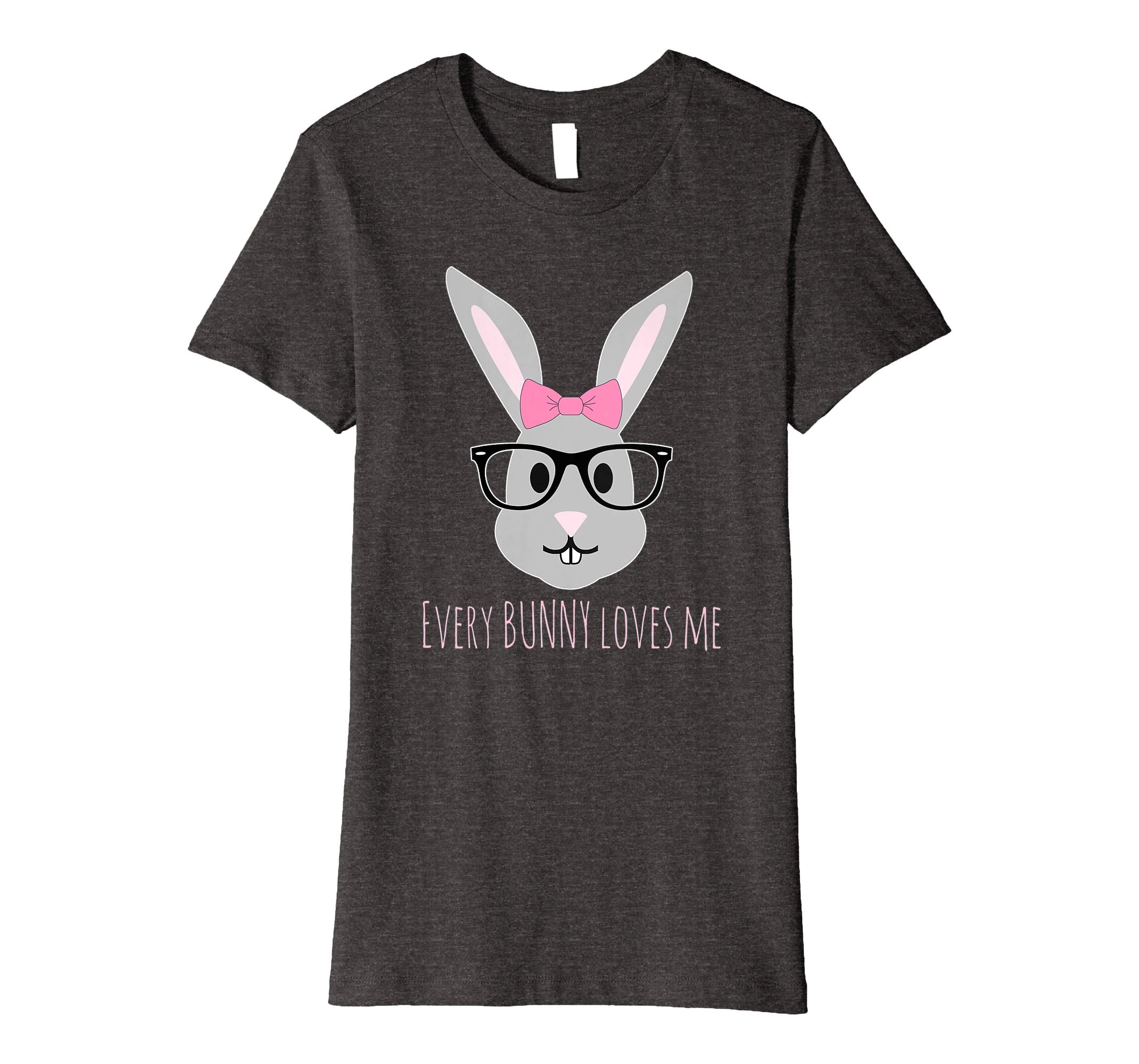 Happy Easter T-Shirt Cute Girl Bunny with Glasses TShirt