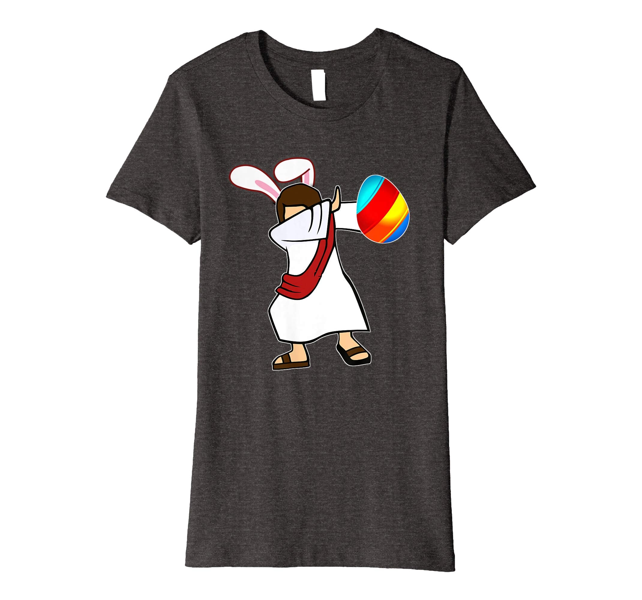 Easter Bunny Dabbing Jesus Christian Tshirt Egg Ears Gift