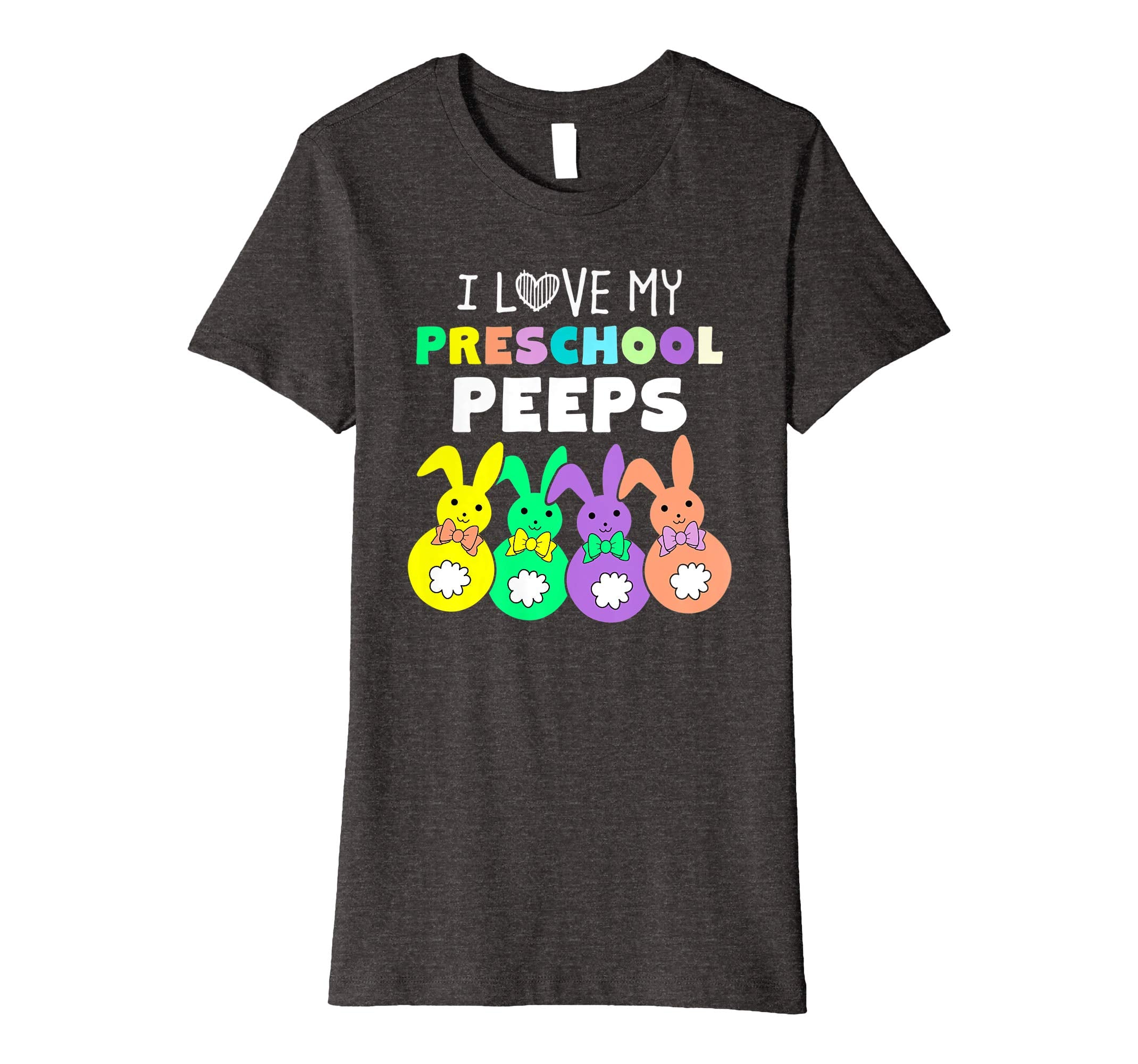 I Love My Preschool Peeps Happy Easter Bunnies Teacher Shirt