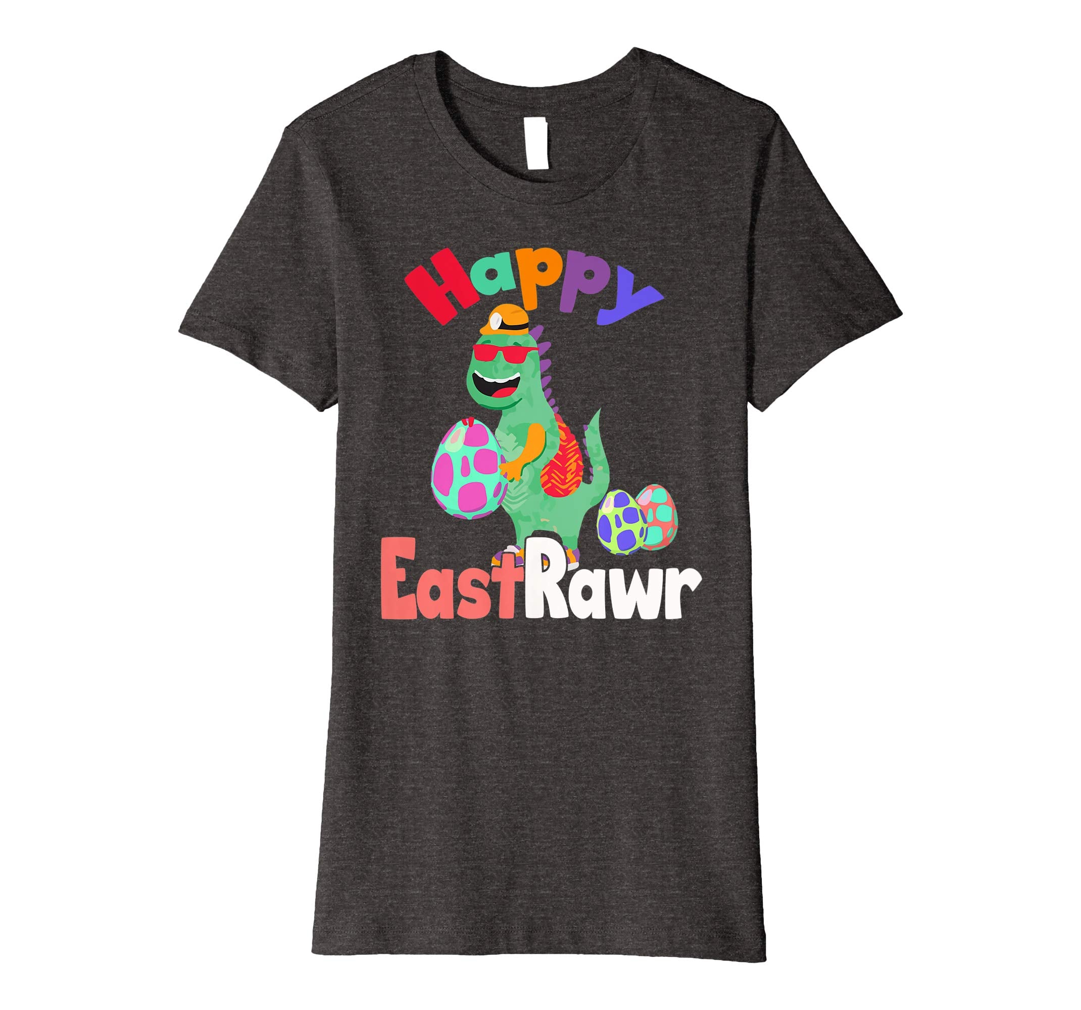 Happy Eastrawr T Rex Dinosaur Easter Bunny Egg Shirt Kids