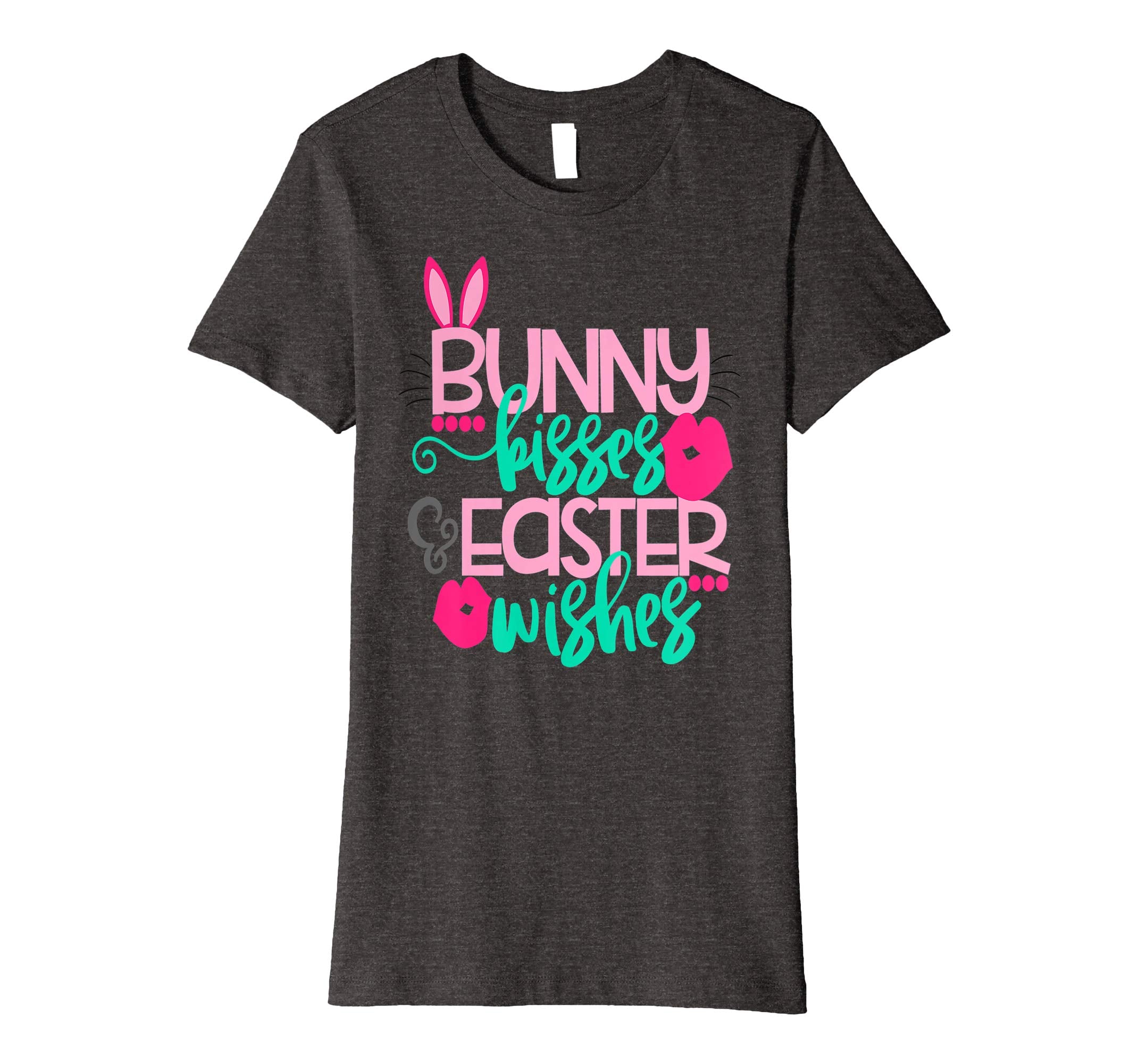 Bunny Kisses and Easter Wished Cute Easter Bunny Shirt Girls