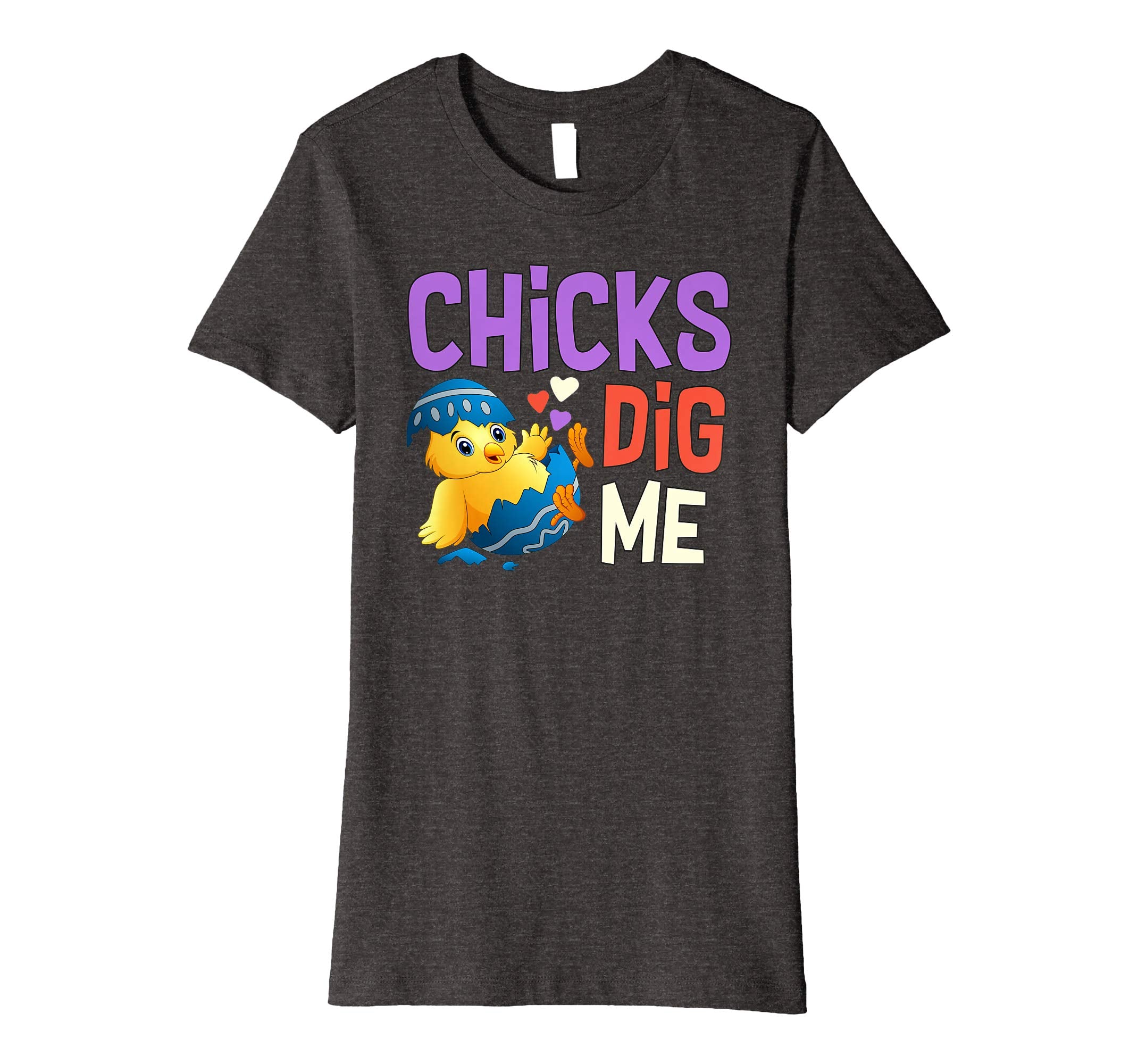 Chicks Dig Me Egg Hunt Happy Easter Kids Boys Girls T Shirt