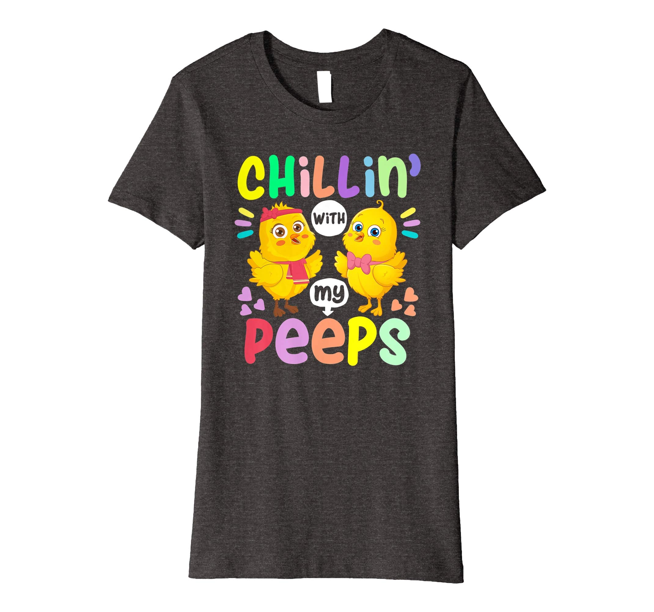 Chillin With My Peeps Happy Easter Kids Boys Girls T Shirt
