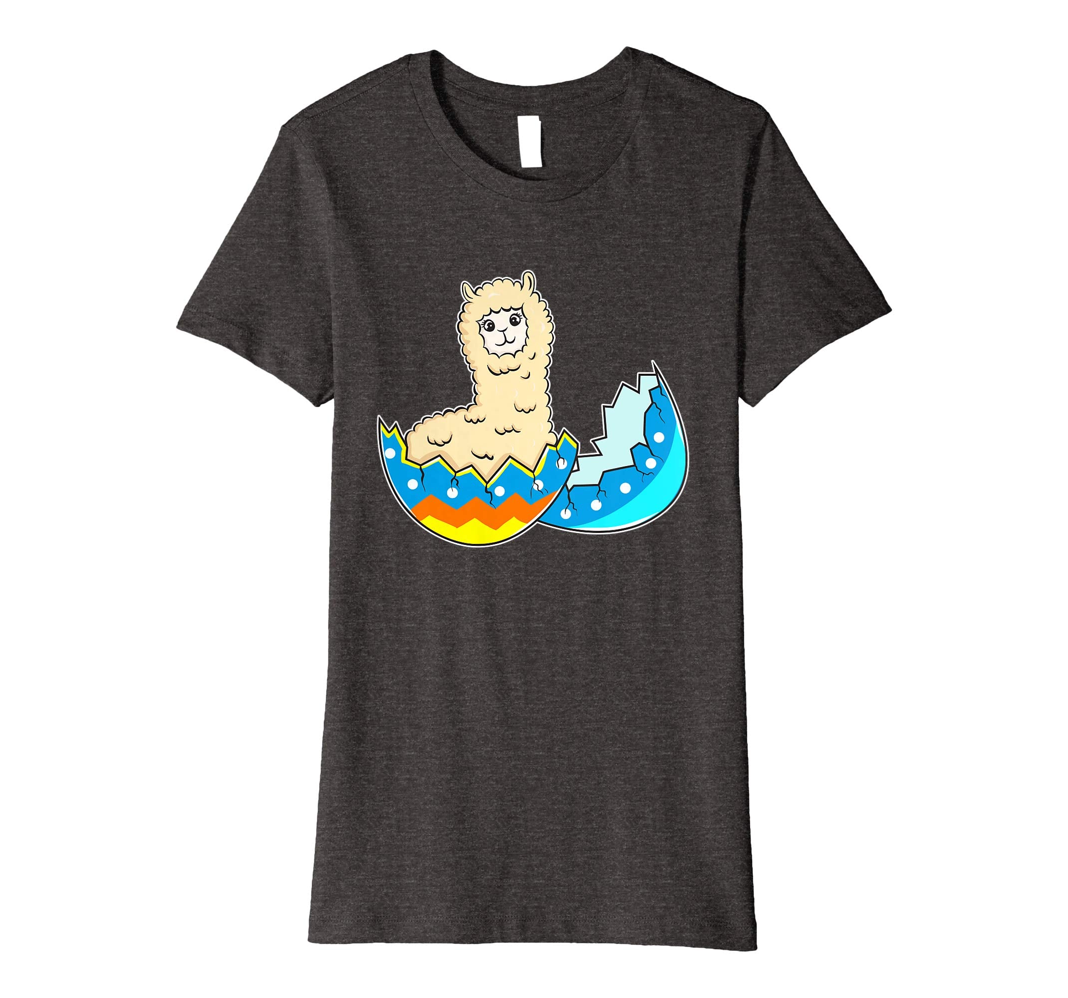 Funny Easter T-Shirt Llama Easter Egg Kids Gift