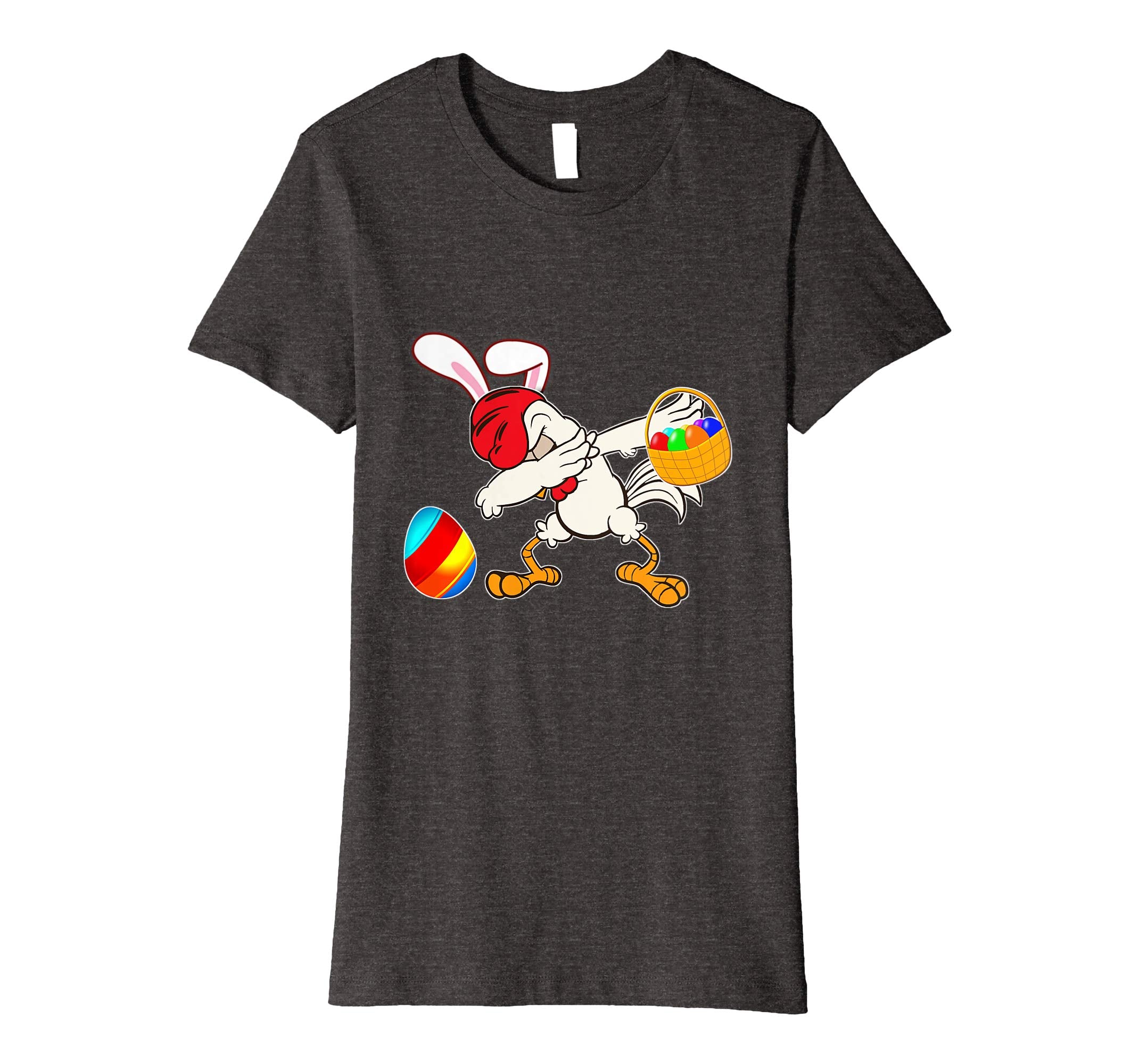 Easter Bunny Dabbing Chicken Tshirt Easter Egg Basket